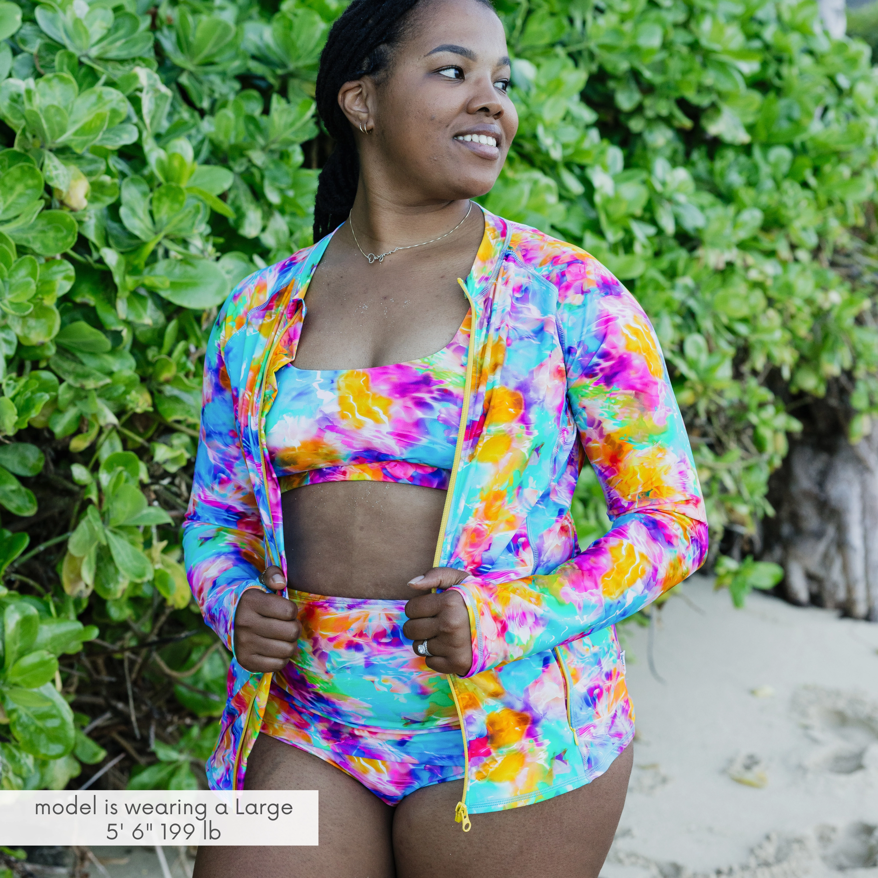 Women's Long Sleeve Rash Guard with Pockets | "Impressions"