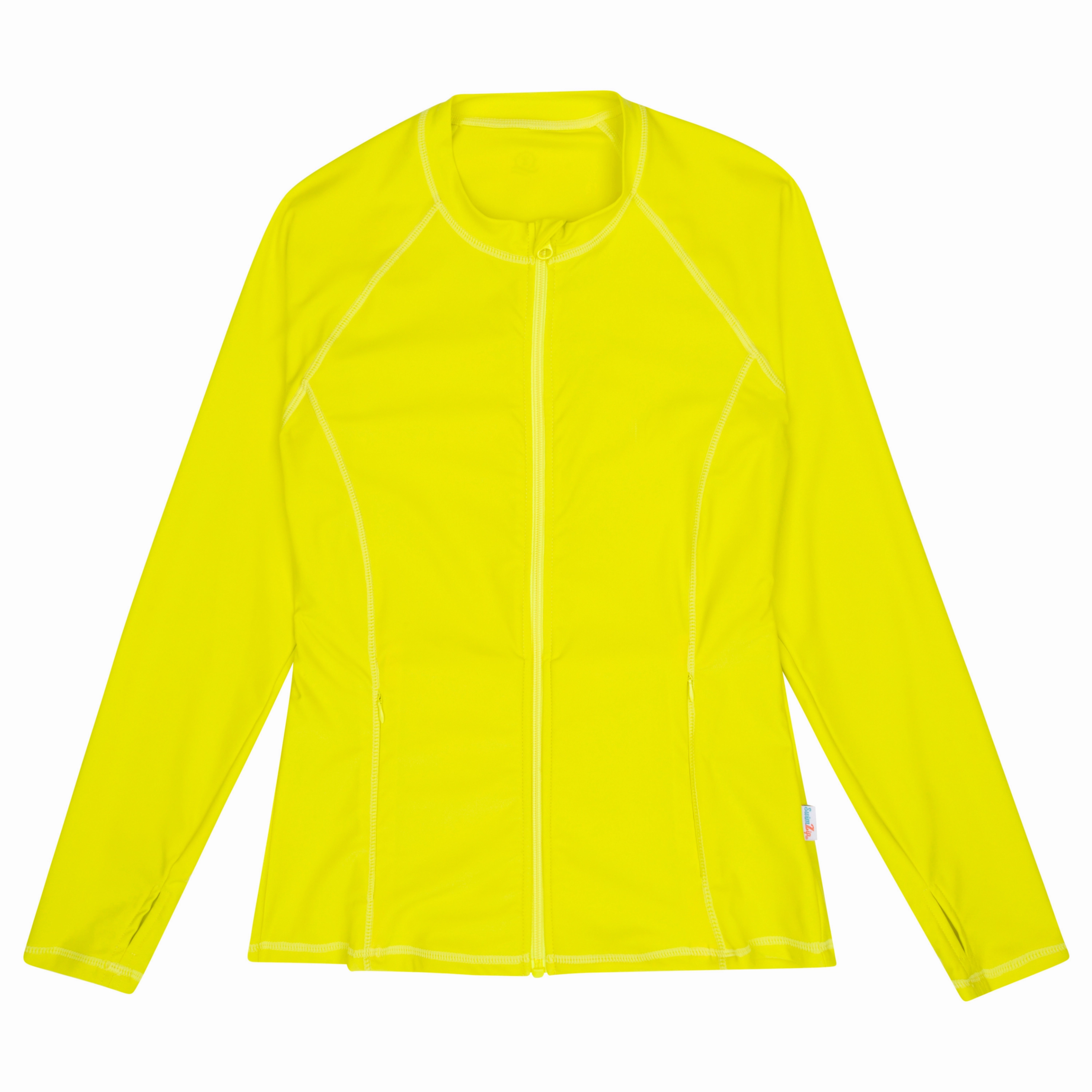 Women's Long Sleeve Rash Guard with Pockets | "Sulphur Yellow"