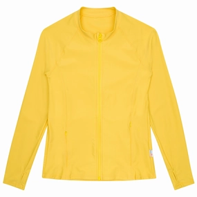 Women's Long Sleeve Rash Guard with Pockets | "Yellow"