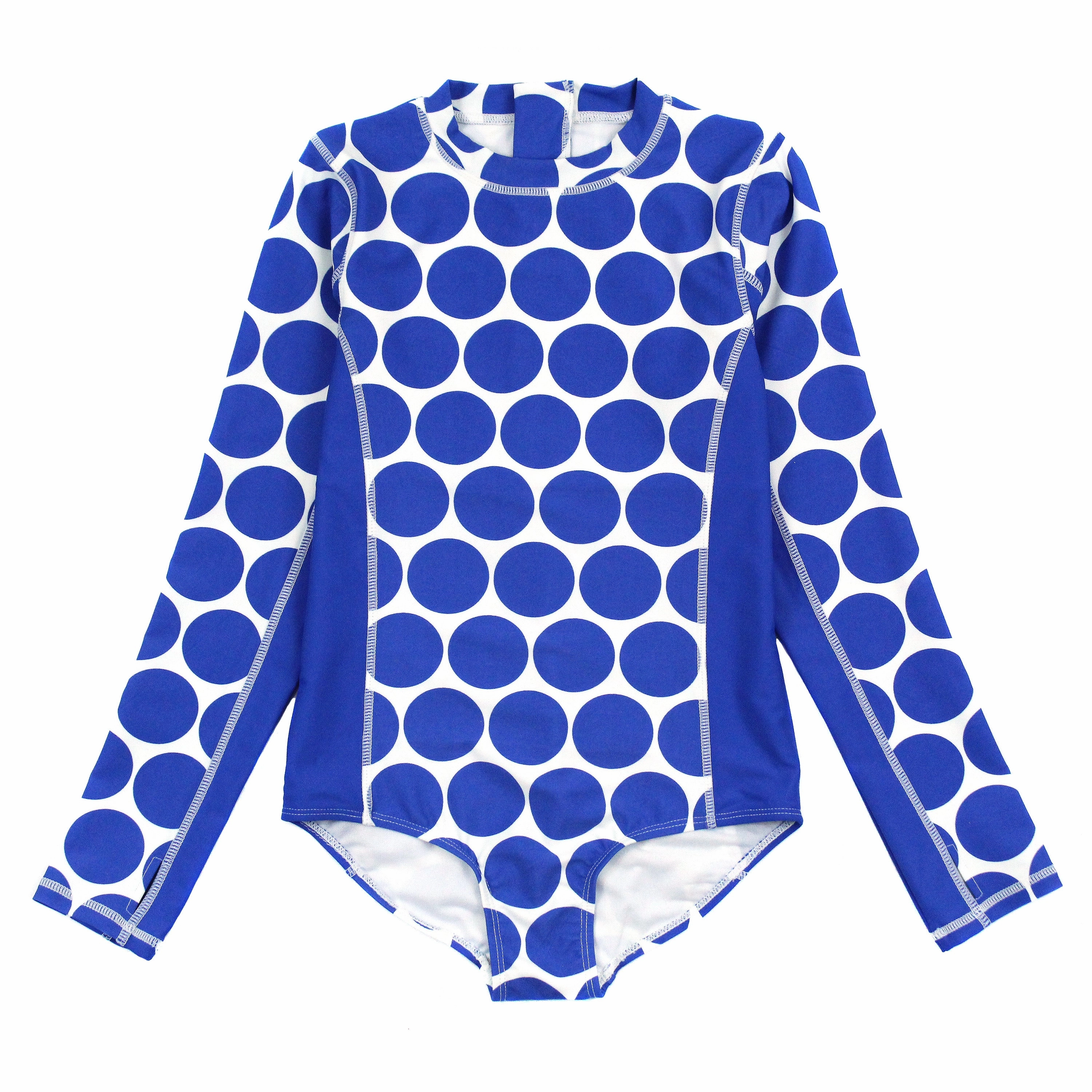 Women's Long Sleeve Surf Suit (One Piece Bodysuit) - "Oversized Dot???
