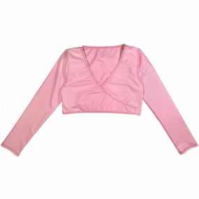 Women's Long Sleeve Swim Wrap Top  - "Orchid Pink???