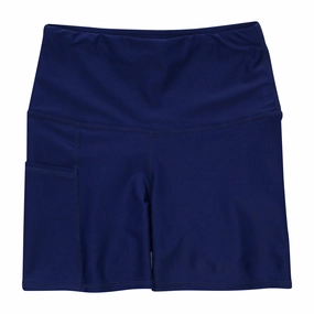 Women's Long Swim Bike Short with Pocket | ???Navy???