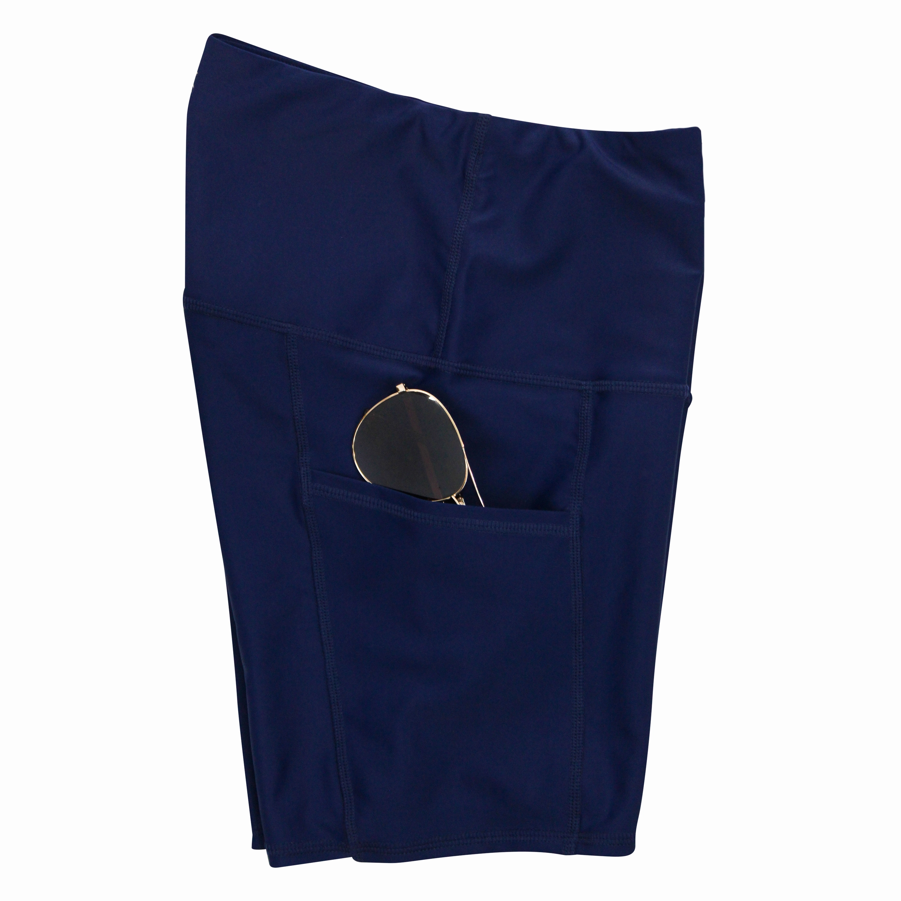 Women's Long Swim Bike Short with Pocket | ???Navy???