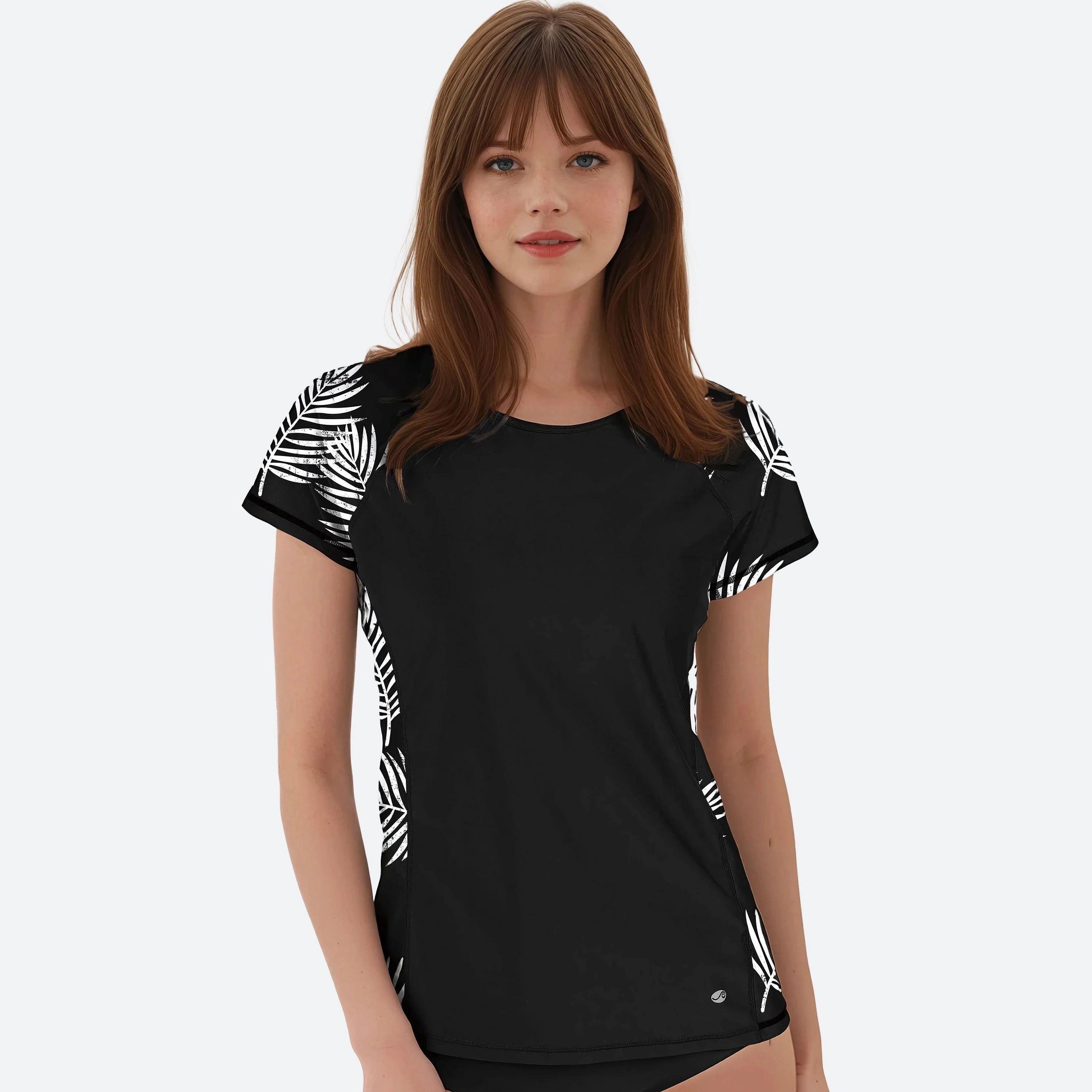 Women's Loose Fit Short Sleeve Adele Swim Top