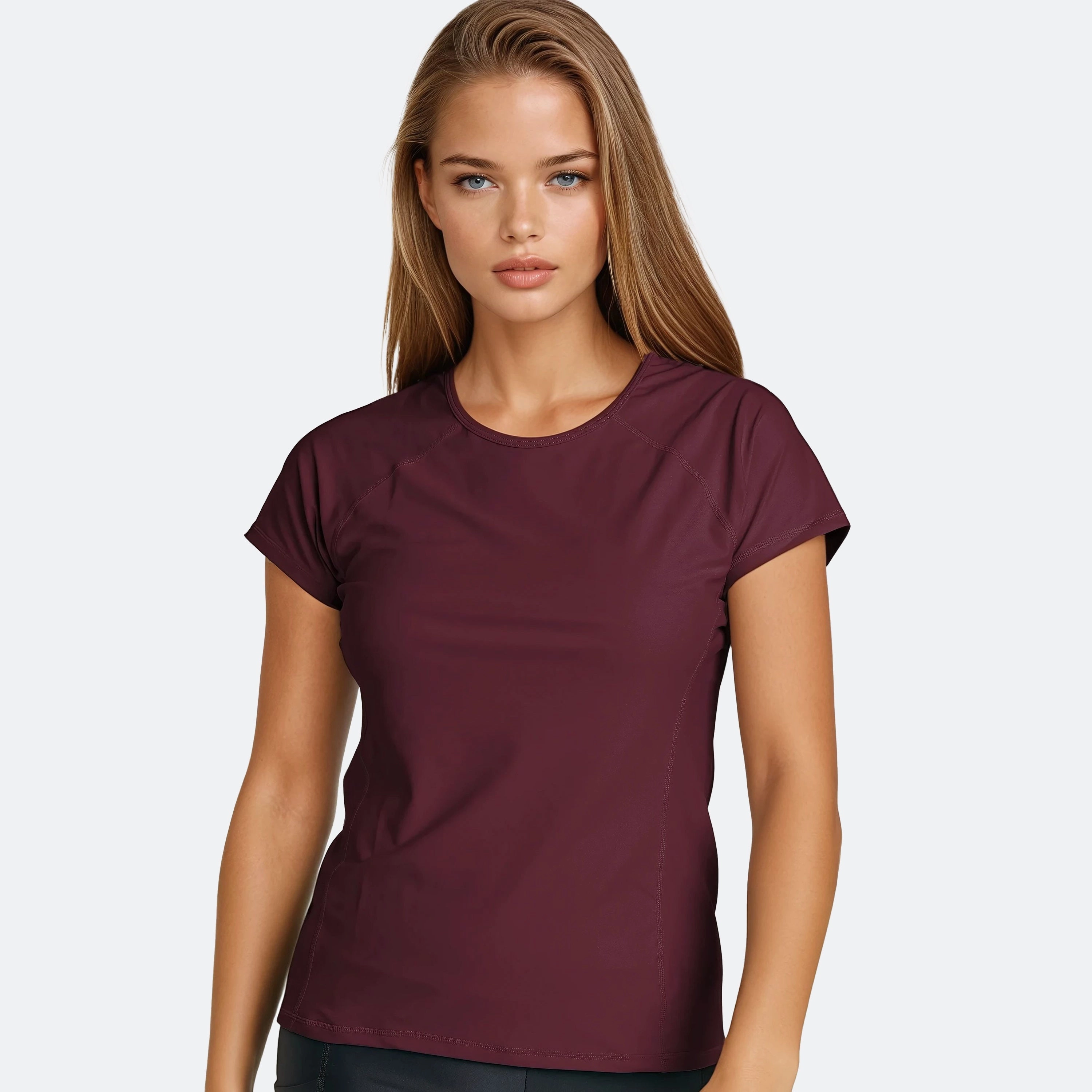 Women's Loose Fit Short Sleeve Adele Swim Top