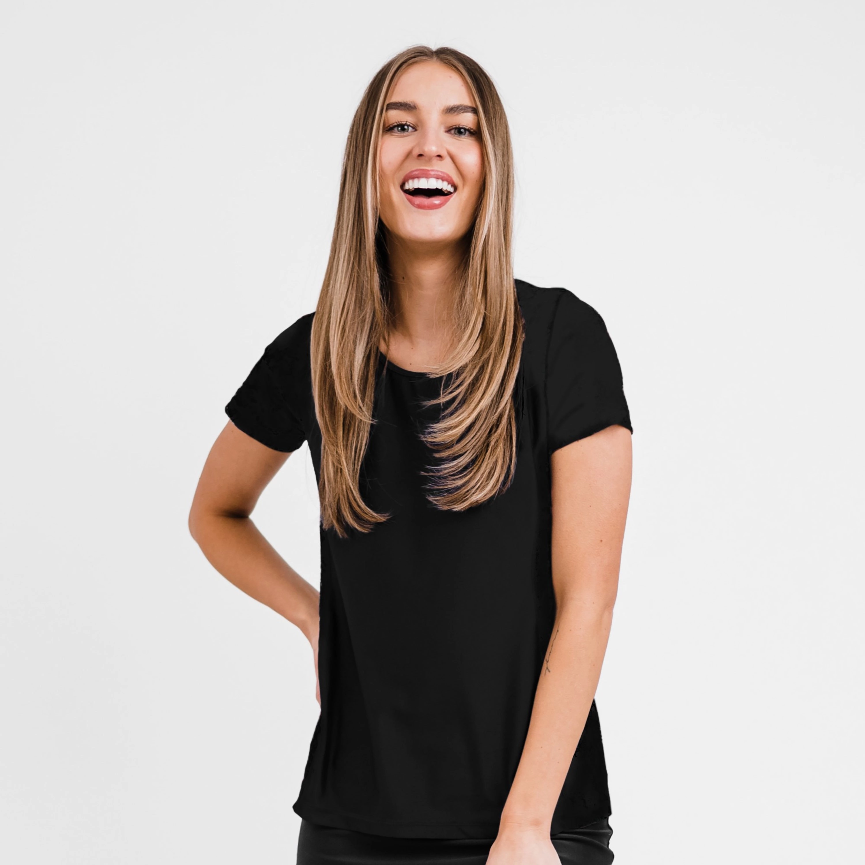 Women's Loose Fit Short Sleeve Adele Swim Top