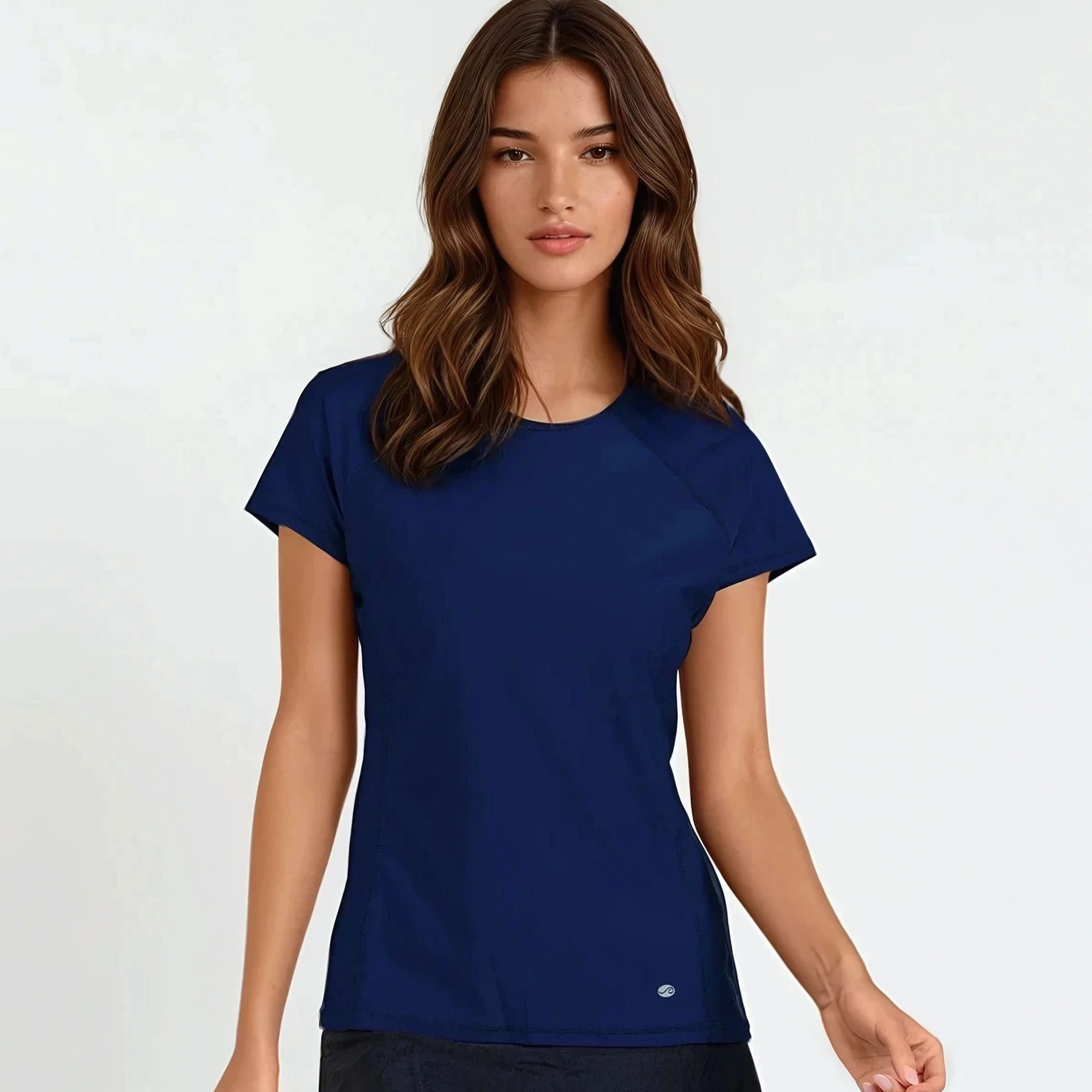 Women's Loose Fit Short Sleeve Adele Swim Top
