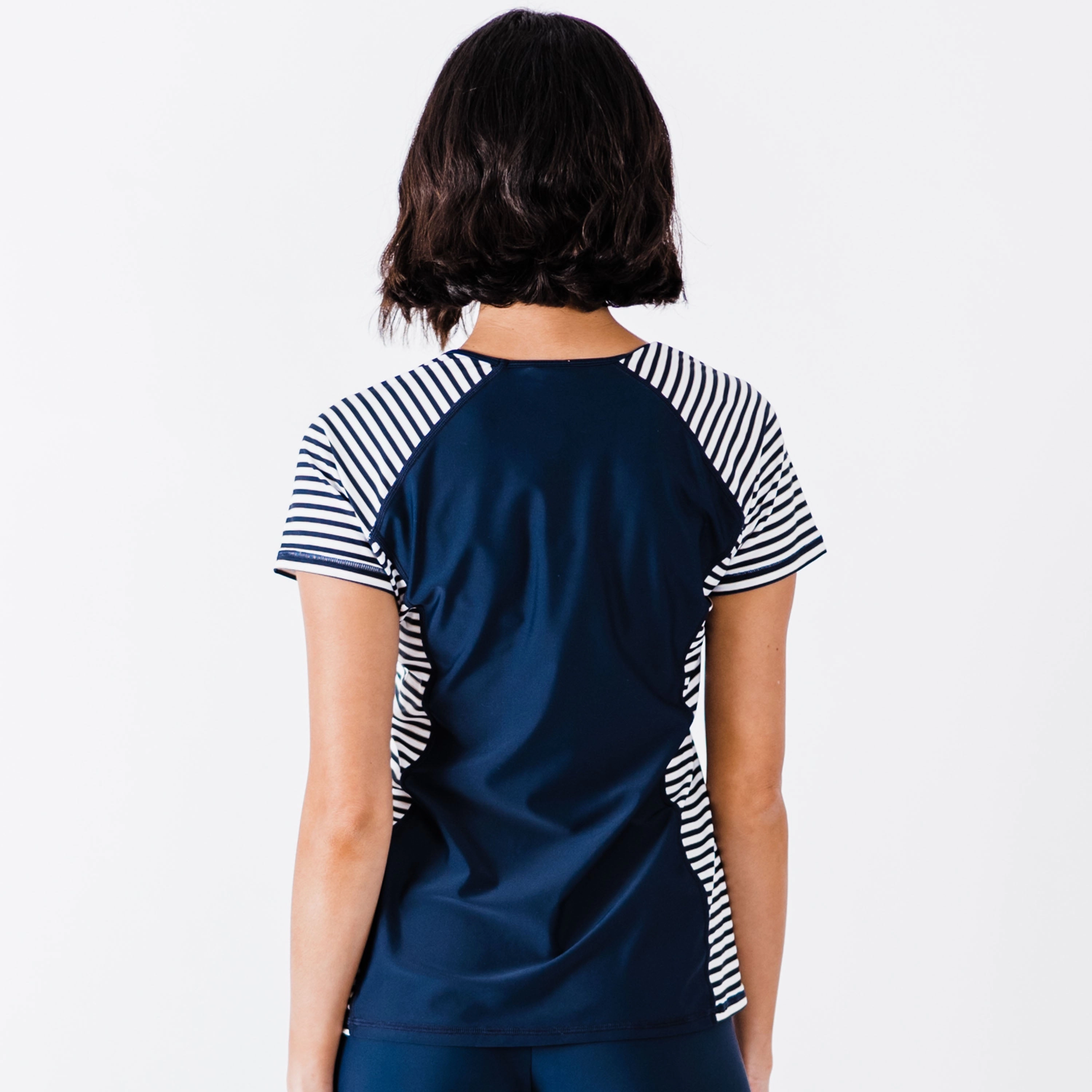 Women's Loose Fit Short Sleeve Adele Swim Top