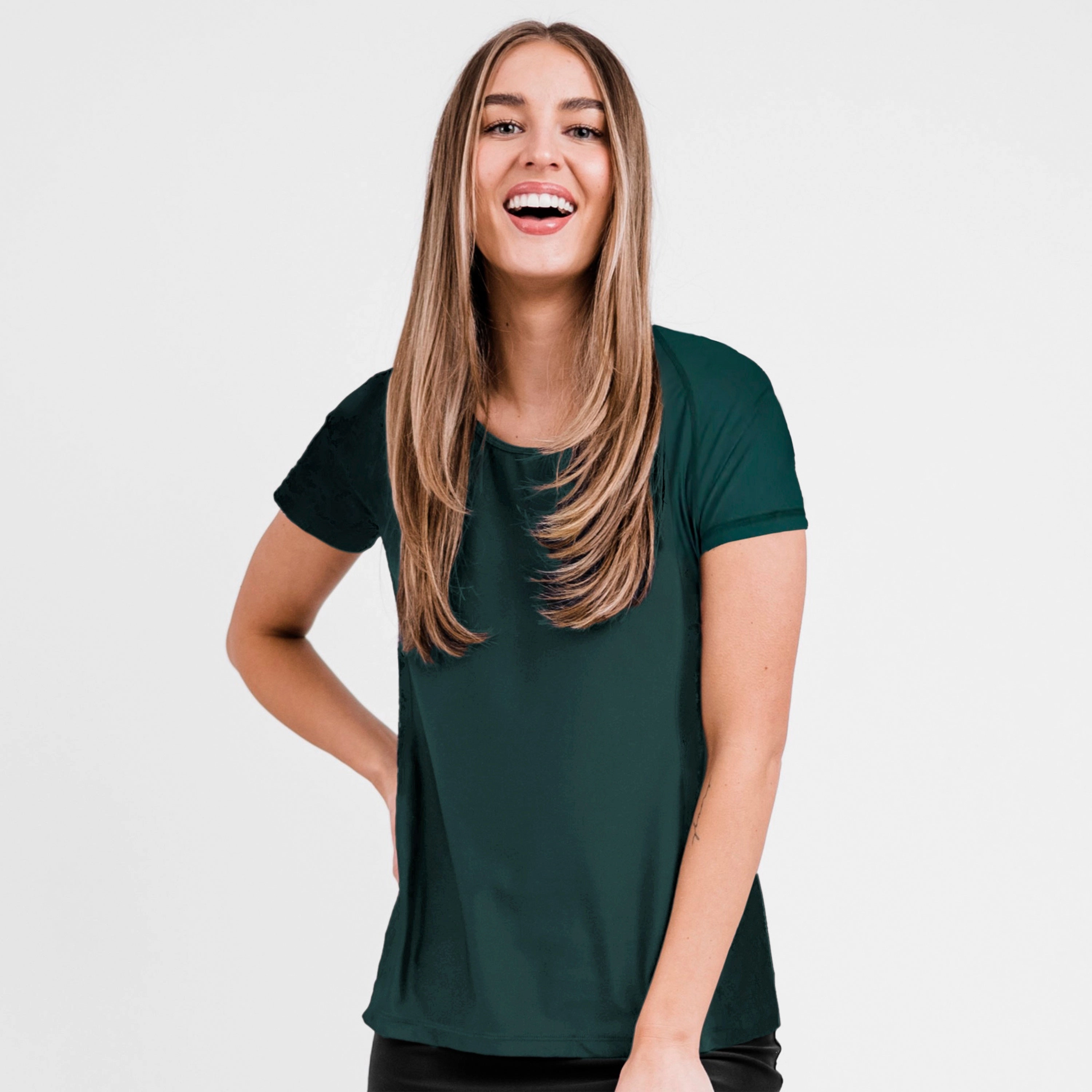 Women's Loose Fit Short Sleeve Adele Swim Top