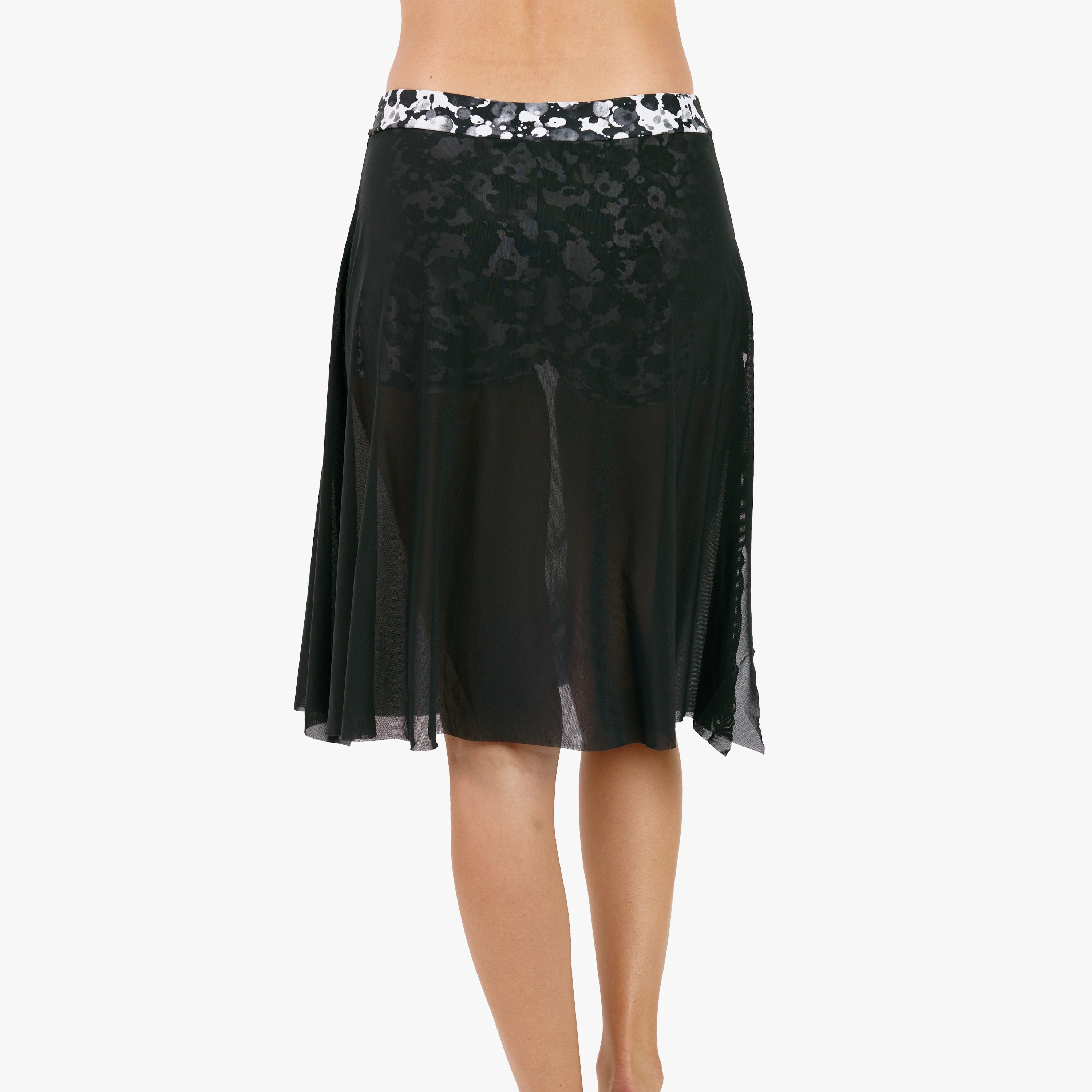 Women's Plus 3in1 Swim Skirt With Attached Shorts