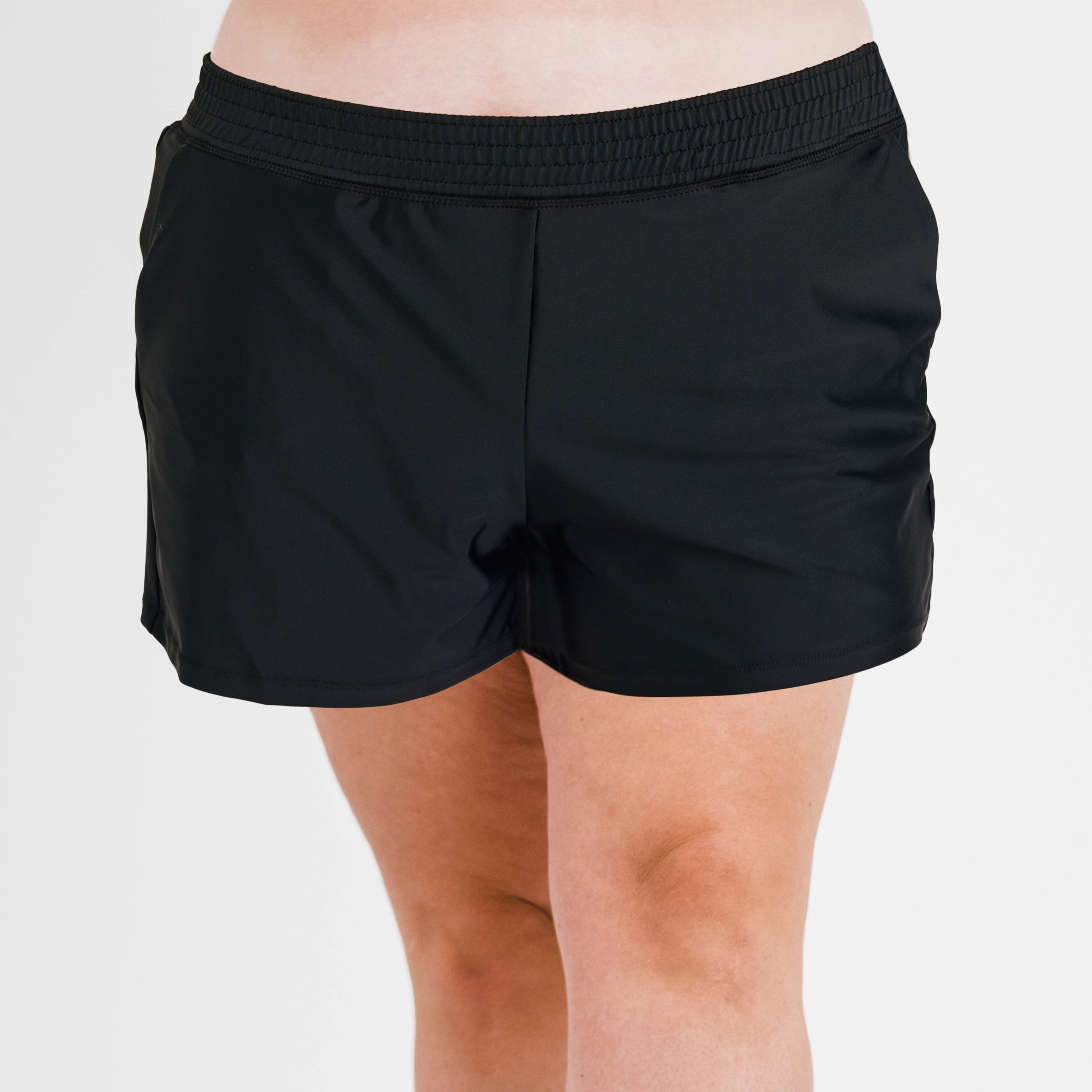 Women's Plus Classic Fit Swim Shorts With Panty