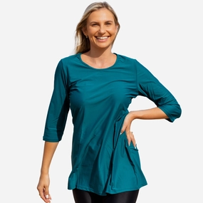 Women's Plus Gia 3/4 Sleeve Swim Tunic