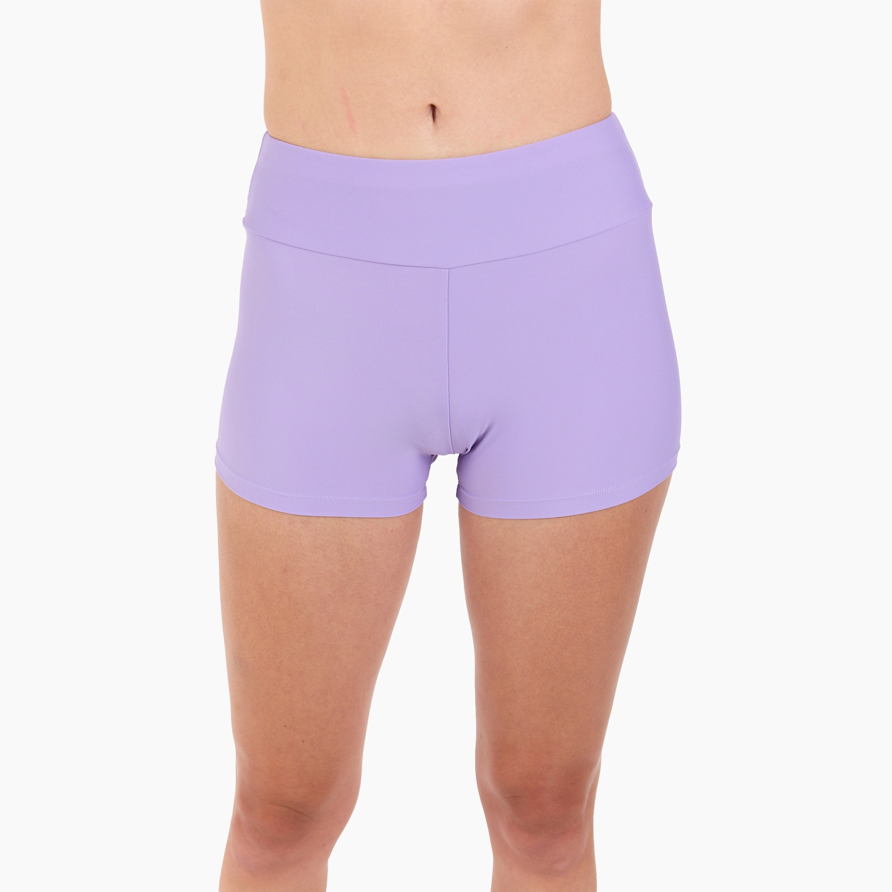 Women's Plus High Waisted Swim Shorts