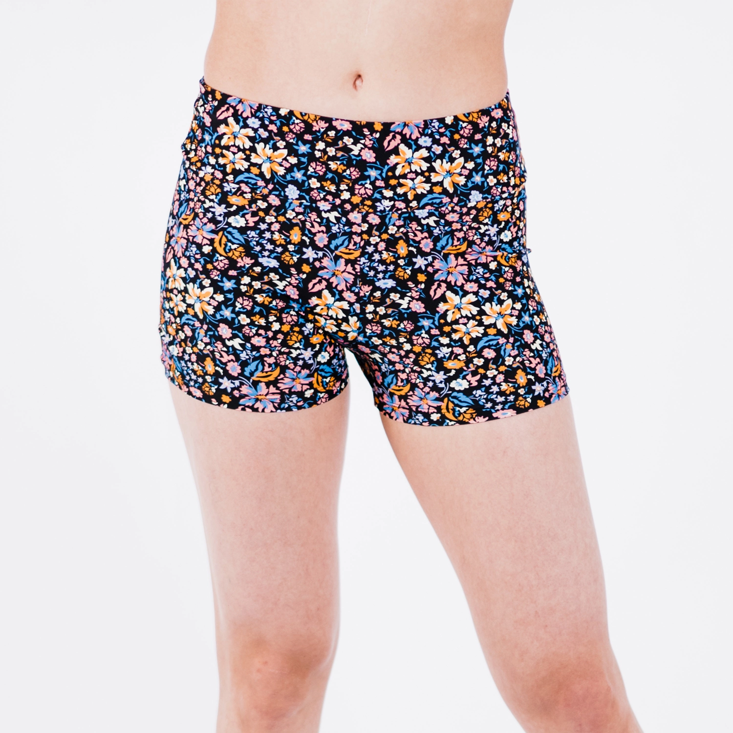 Women's Plus High Waisted Swim Shorts