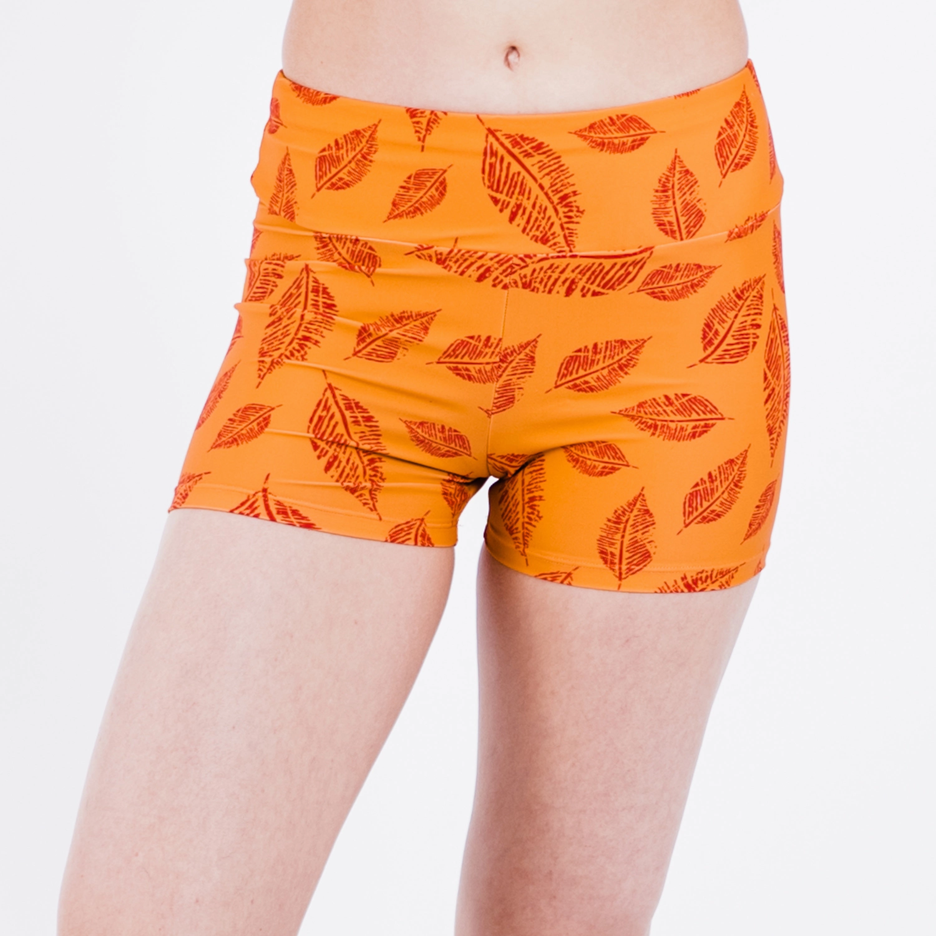 Women's Plus High Waisted Swim Shorts