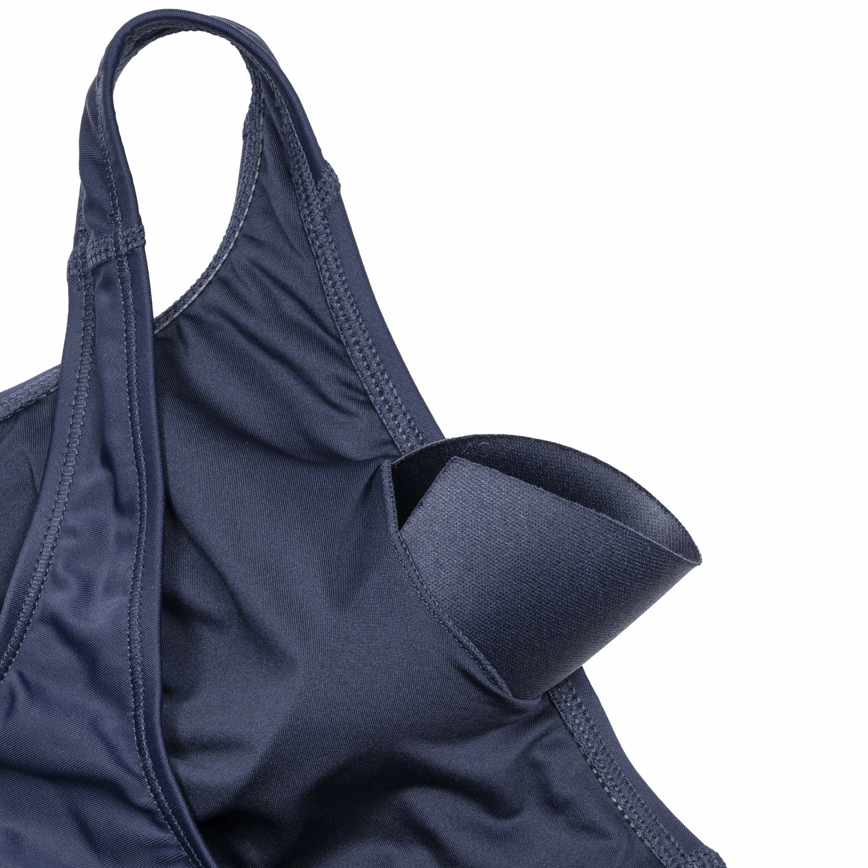 Women's Plus One Shoulder Layla Crop Swim Top With Built In Bra