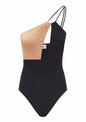 Women's Rizo Onepiece Swimsuit In Macaroon/blk