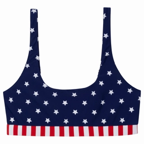 Women's Scoop Neck Bikini Top | "Americana"