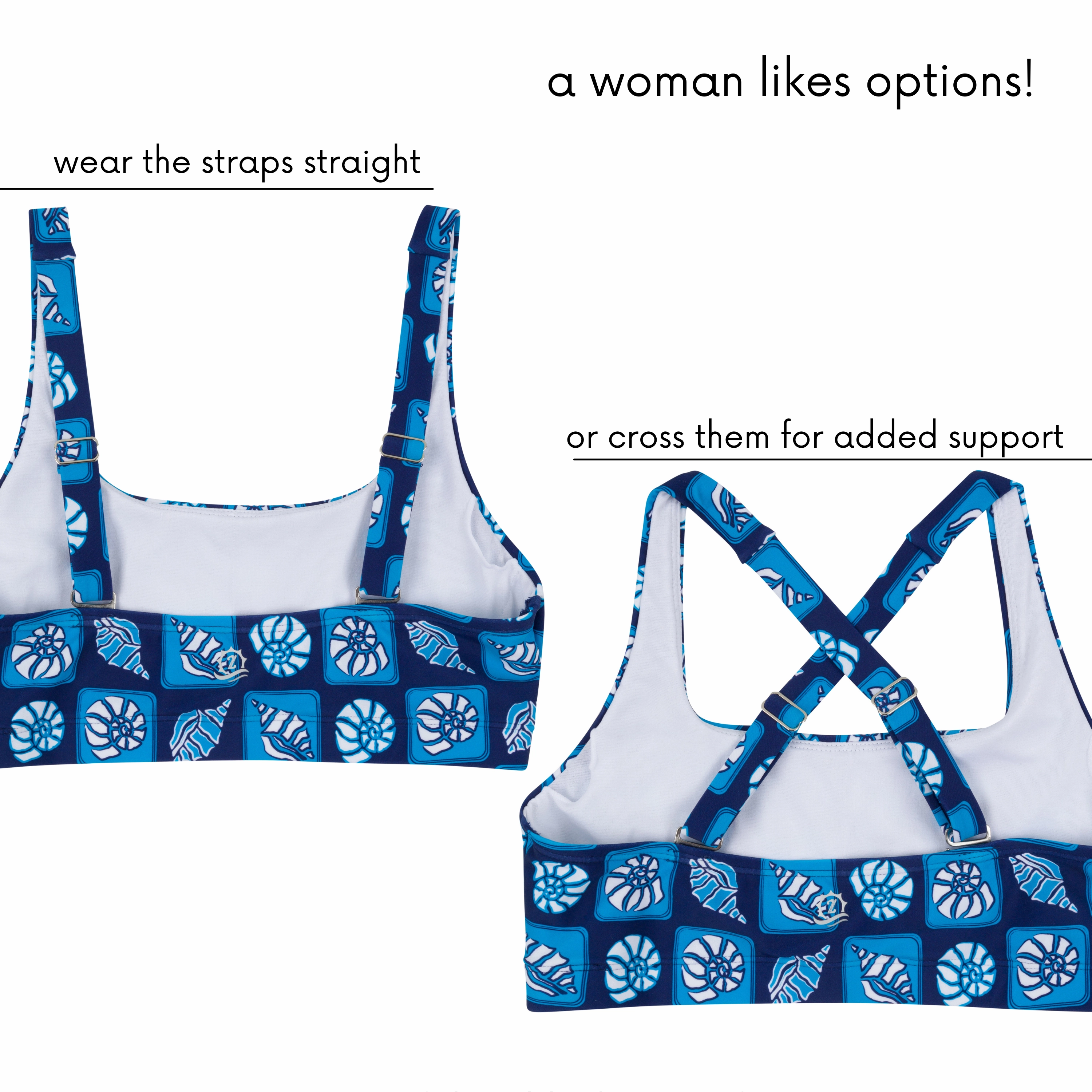 Women's Scoop Neck Bikini Top | "Coastal"