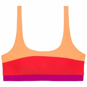 Women's Scoop Neck Bikini Top | "Color Pop"