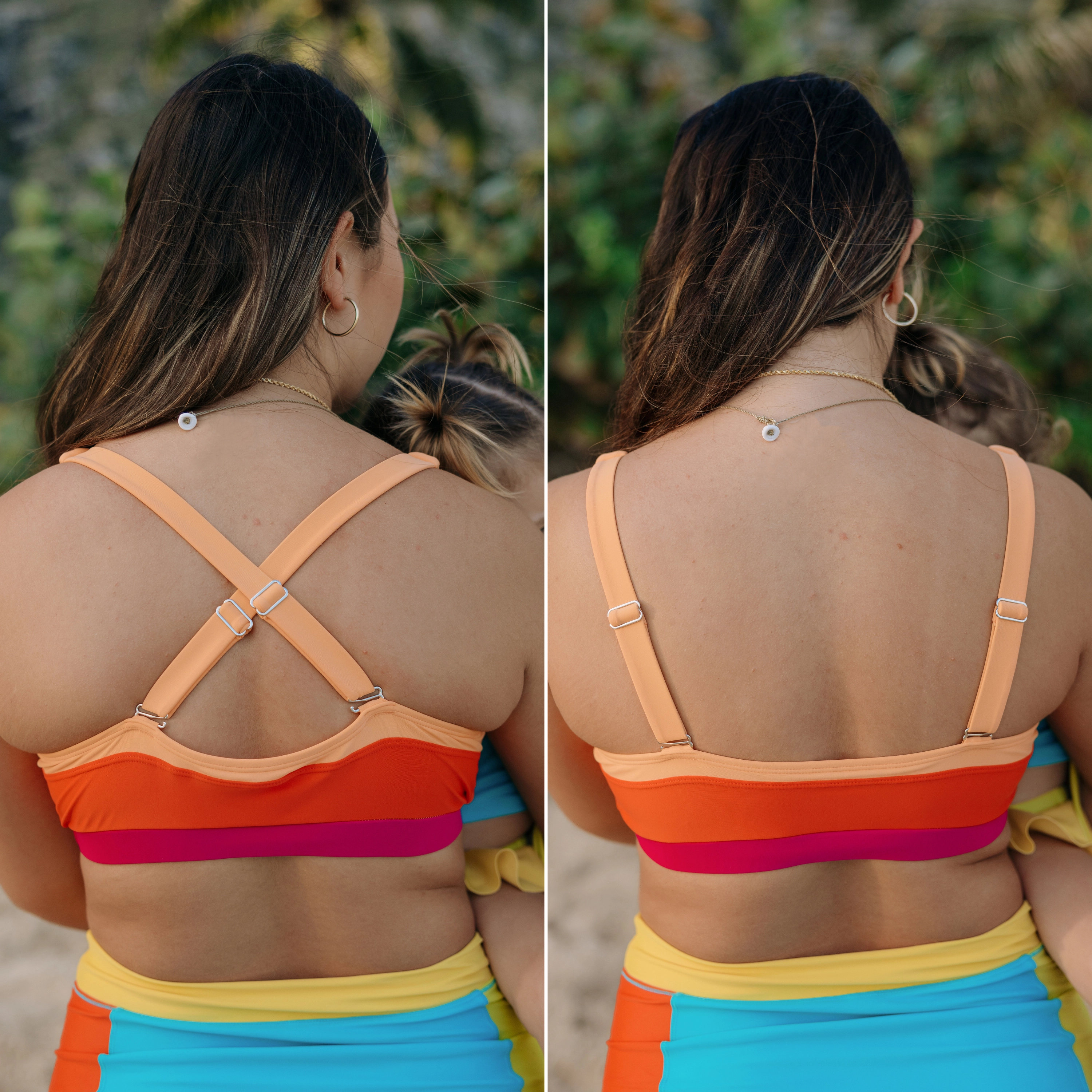 Women's Scoop Neck Bikini Top | "Color Pop"