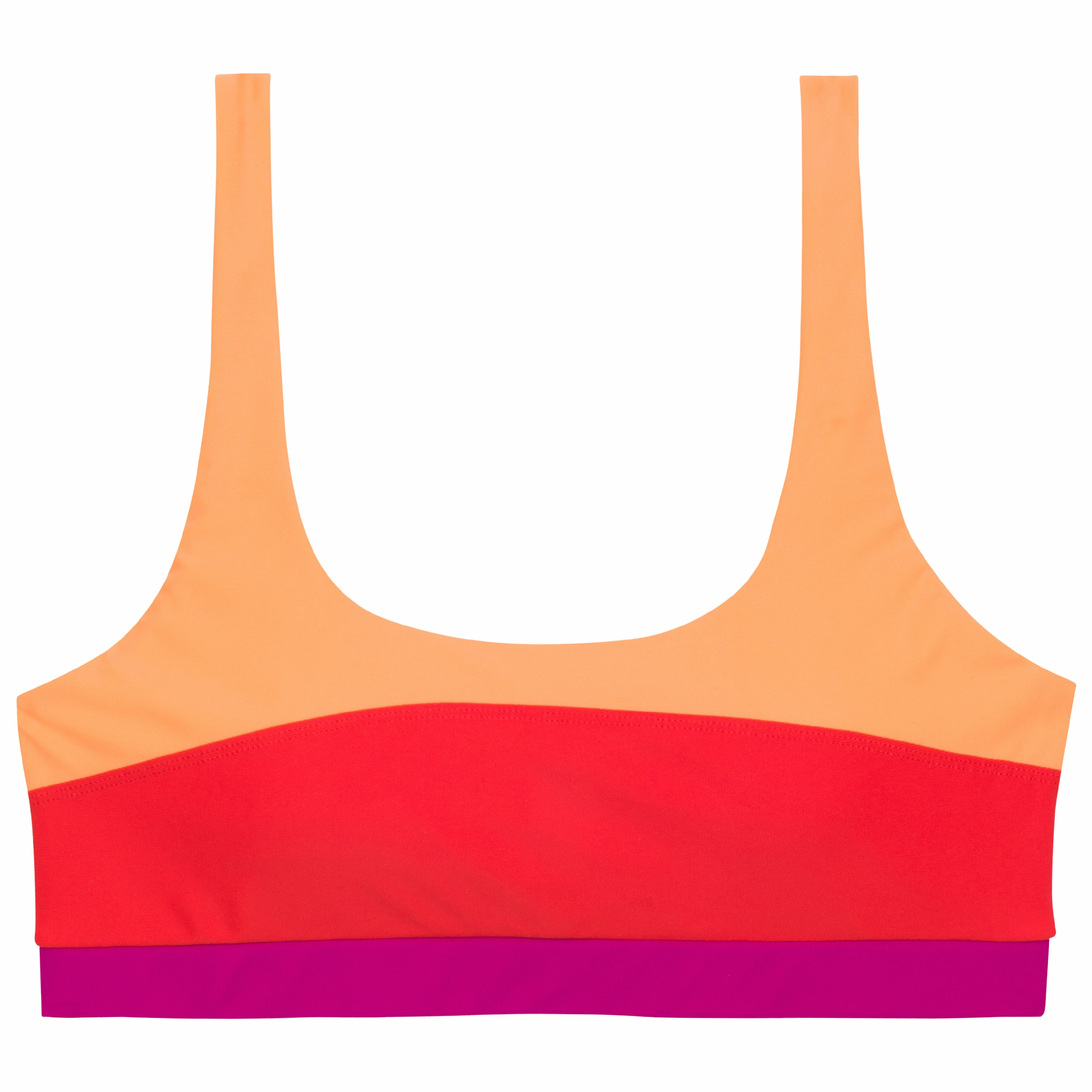 Women's Scoop Neck Bikini Top | "Color Pop"