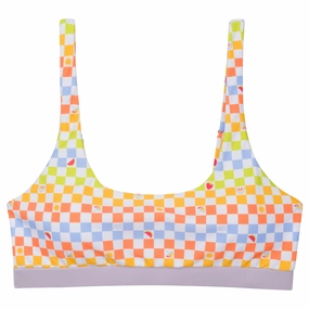 Women's Scoop Neck Bikini Top | "Gamified"