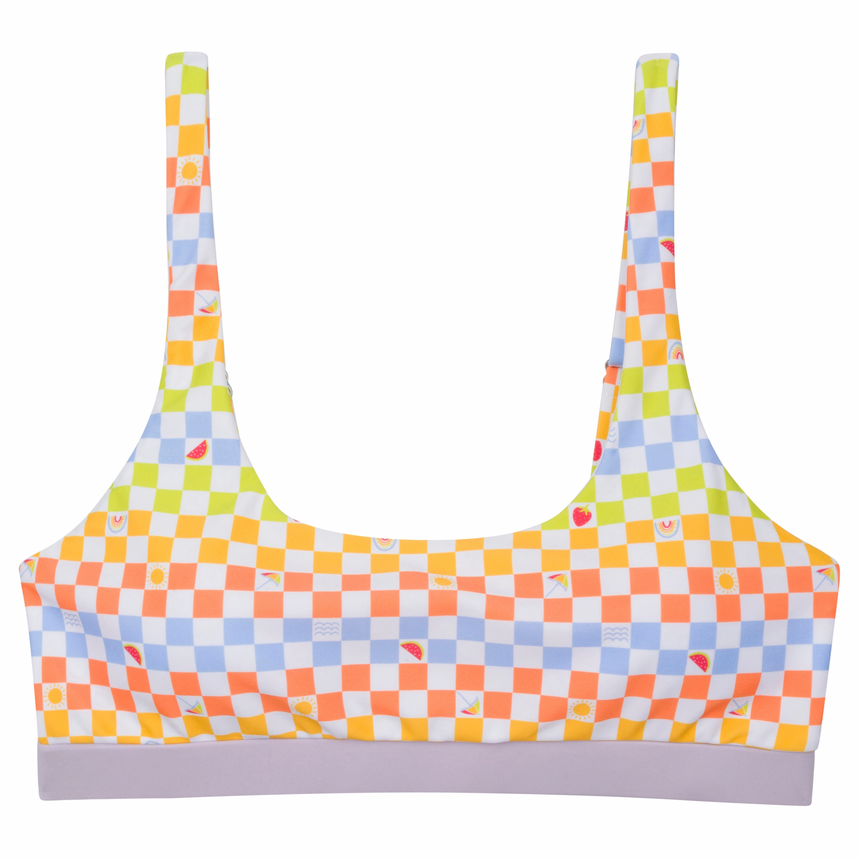 Women's Scoop Neck Bikini Top | "Gamified"