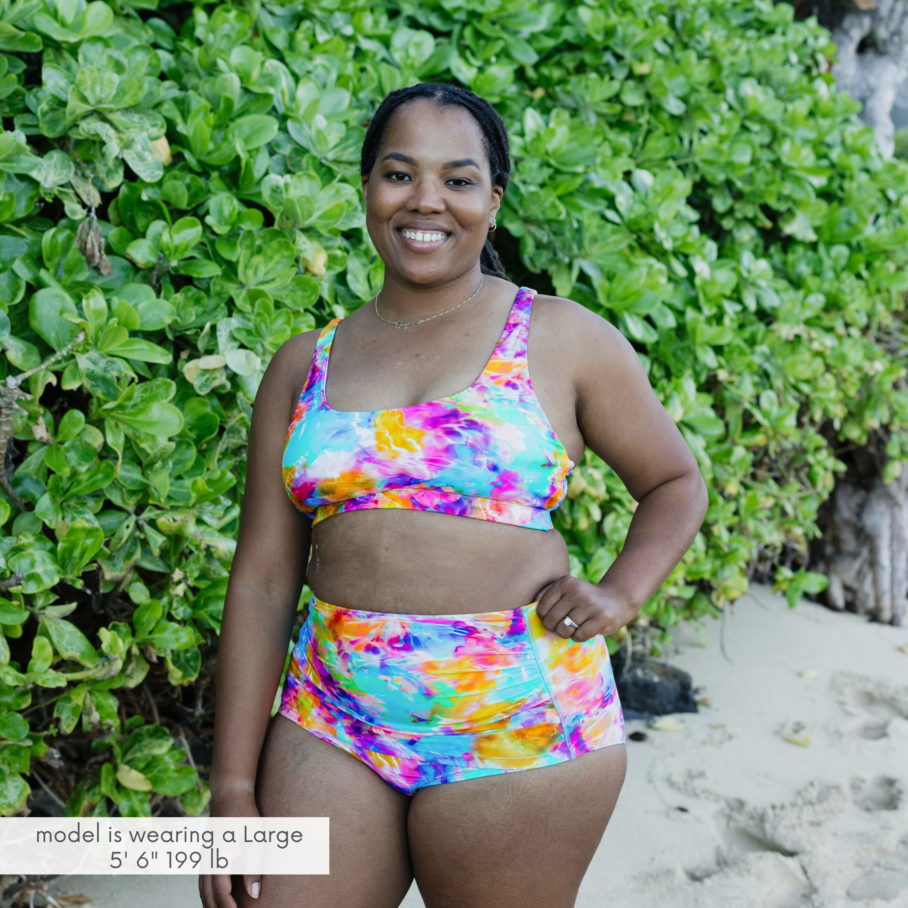 Women's Scoop Neck Bikini Top | "Impressions"