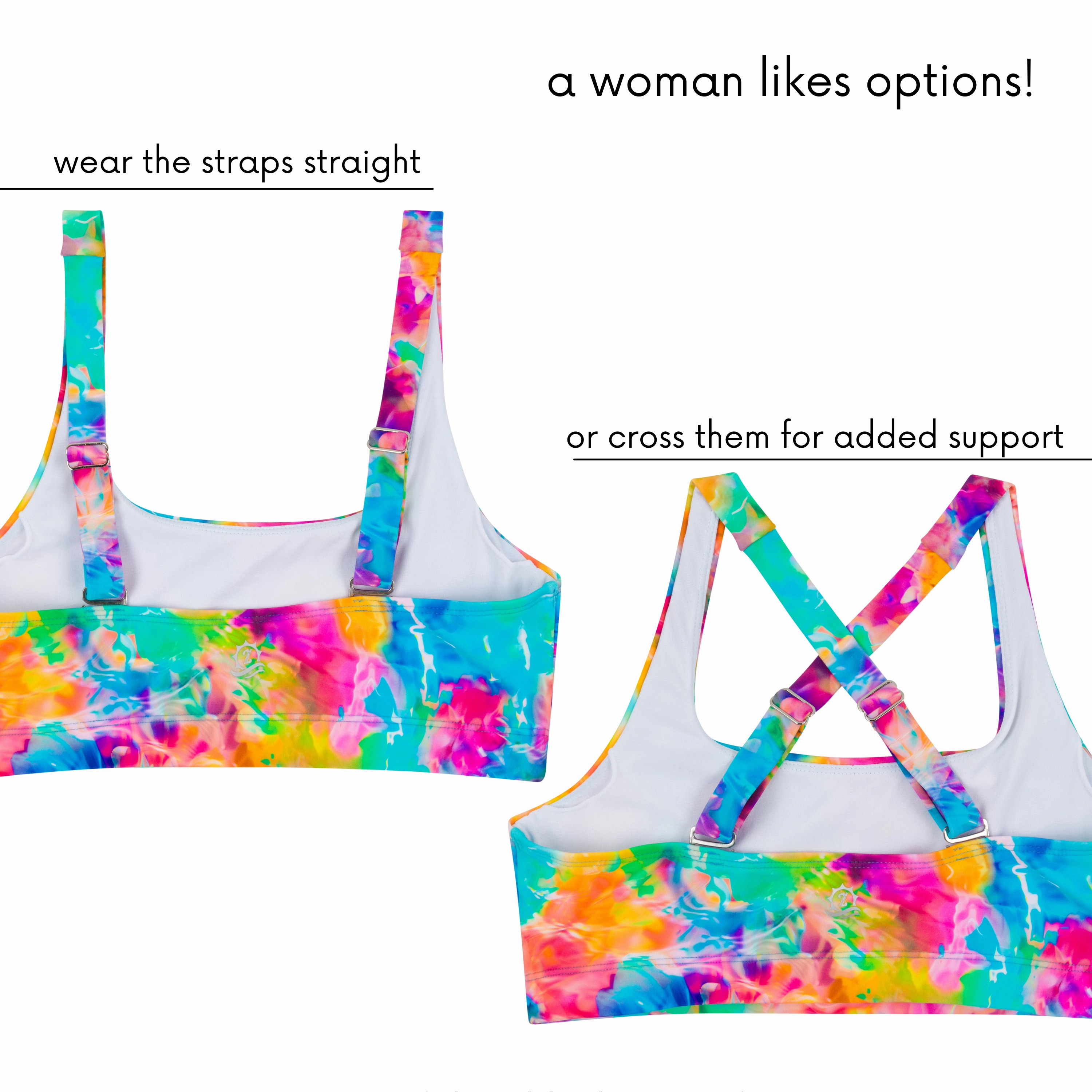 Women's Scoop Neck Bikini Top | "Impressions"