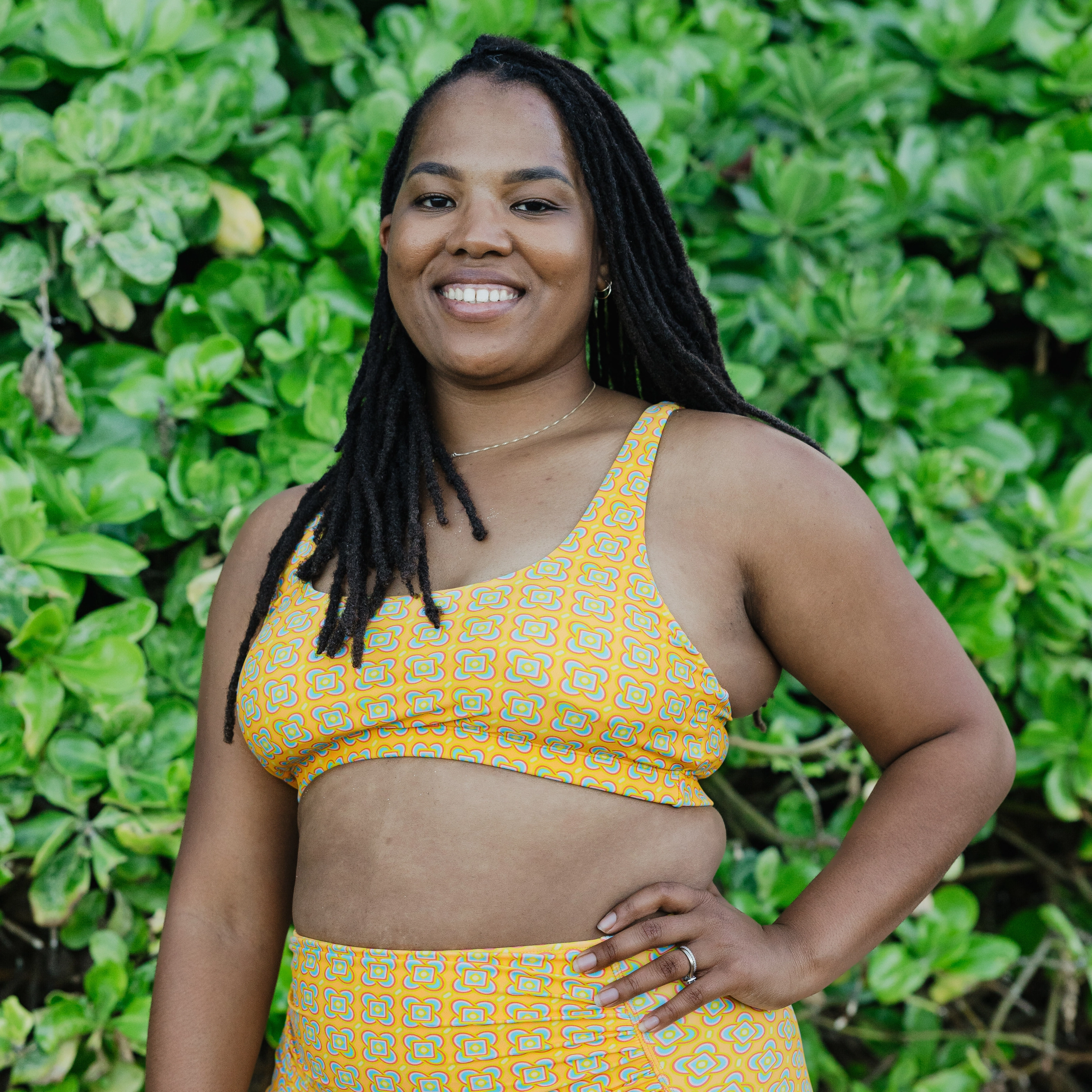 Women's Scoop Neck Bikini Top | "Kaleidoscope"