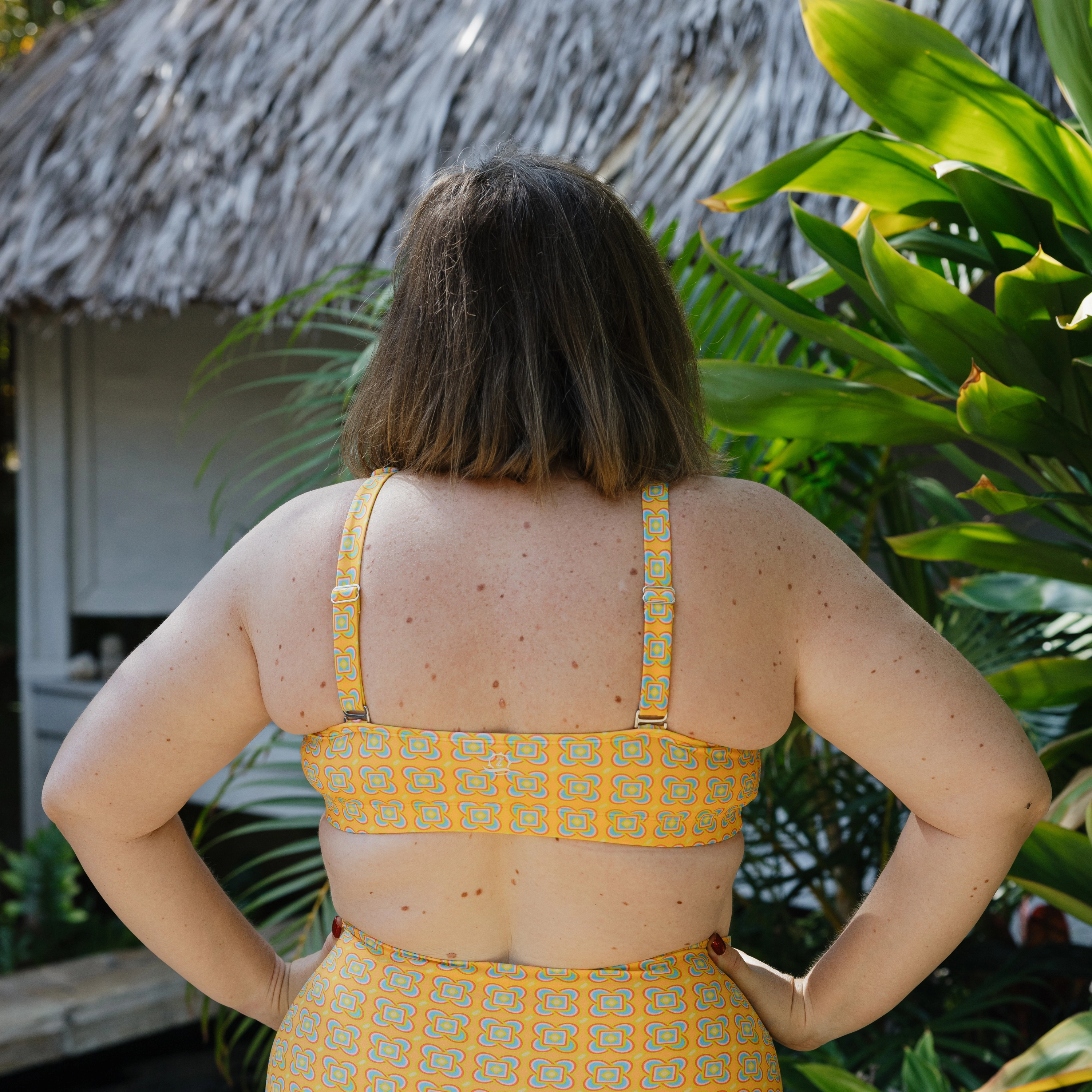 Women's Scoop Neck Bikini Top | "Kaleidoscope"