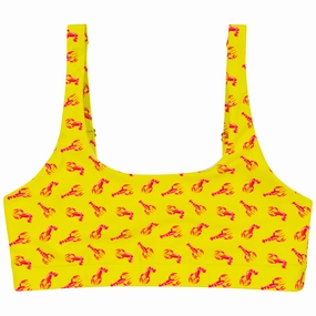 Women's Scoop Neck Bikini Top | "Lobster"