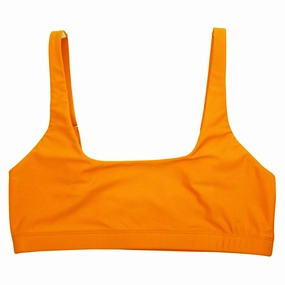 Women's Scoop Neck Bikini Top | "Orange"