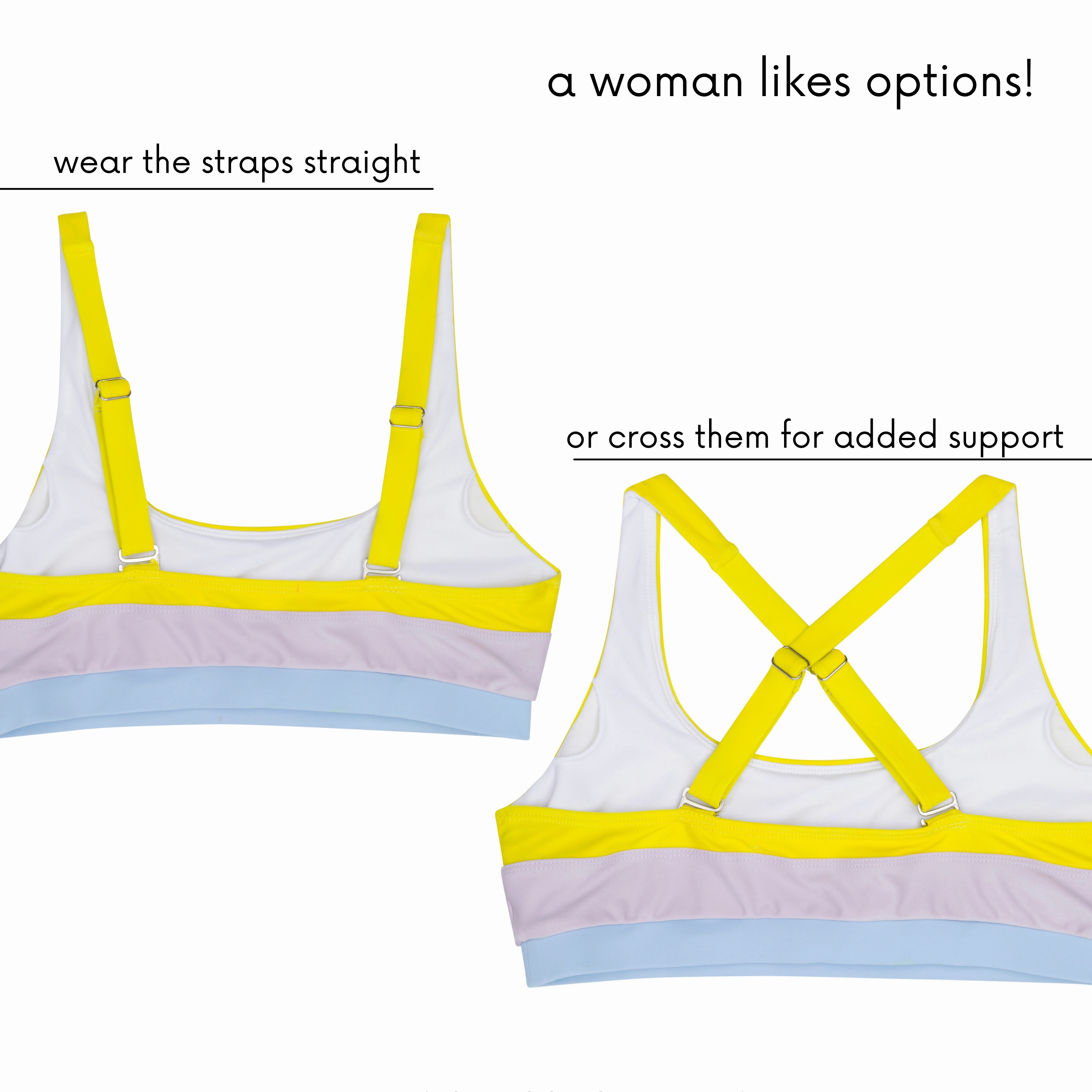 Women's Scoop Neck Bikini Top | "Orchid Daze"