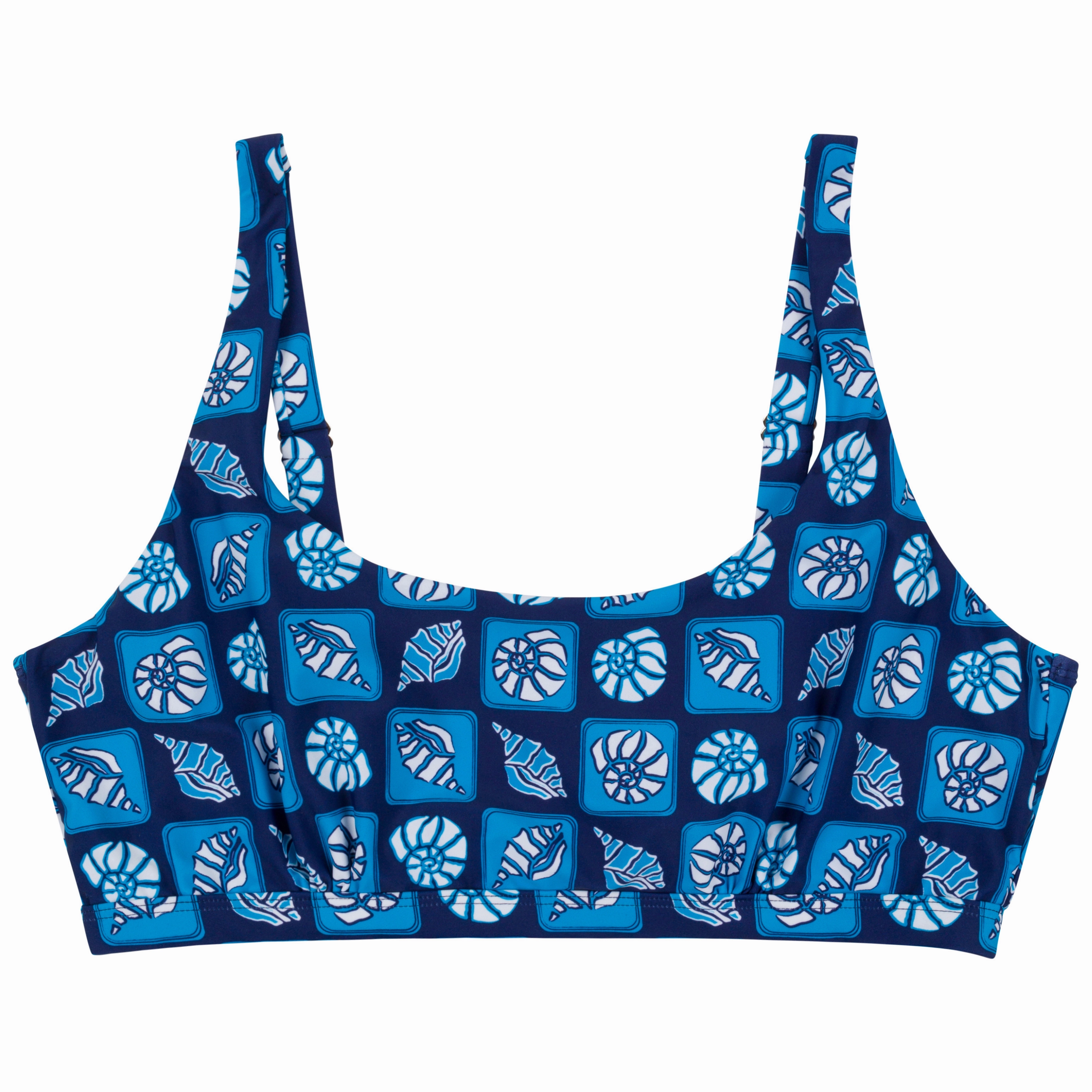 Women's Scoop Neck Bikini Top Plus Size | "Coastal"
