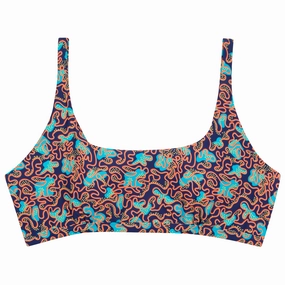 Women's Scoop Neck Bikini Top Plus Size | "Deep Dive"