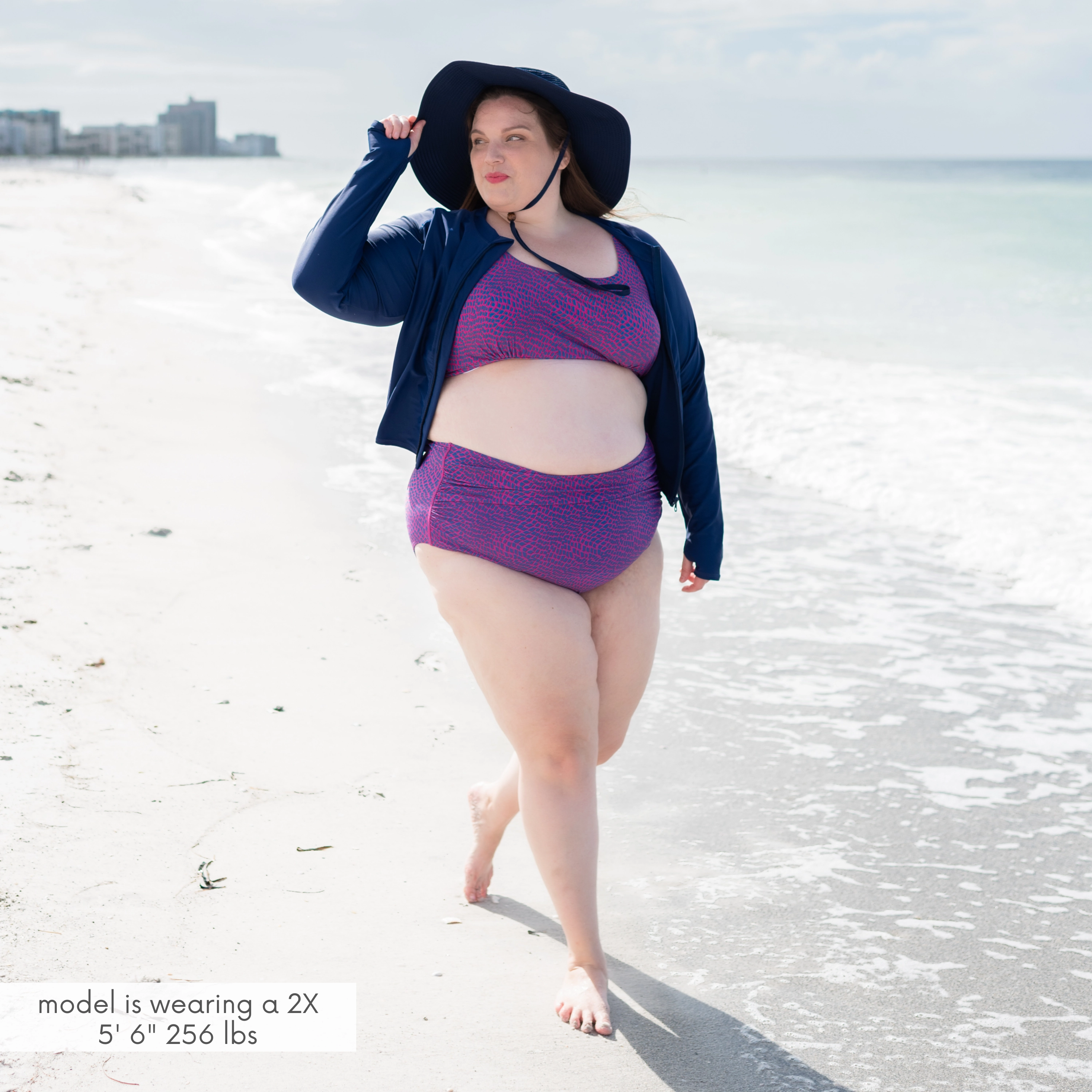 Women's Scoop Neck Bikini Top Plus Size | "In Disguise"