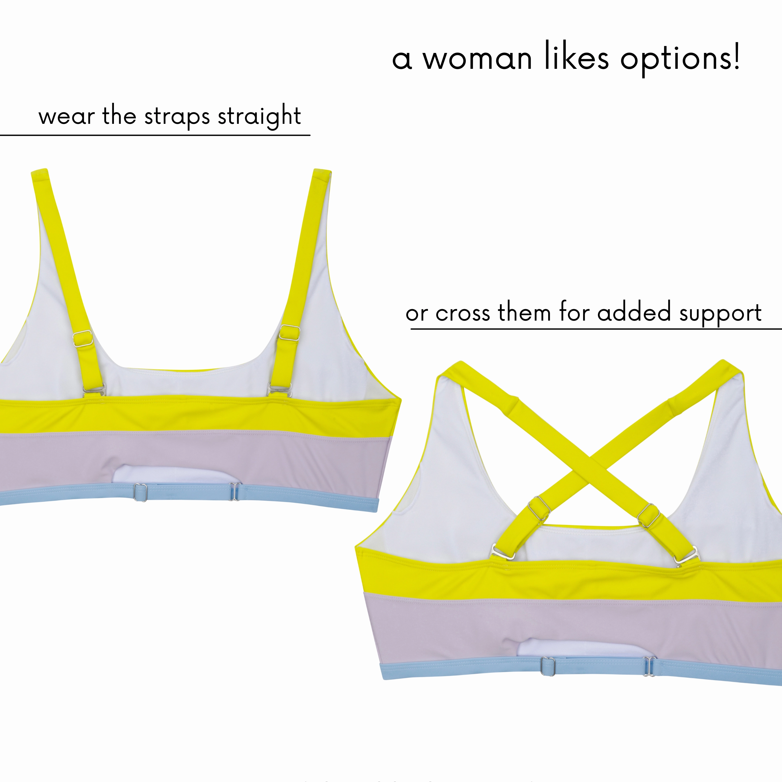 Women's Scoop Neck Bikini Top Plus Size | "Orchid Daze"