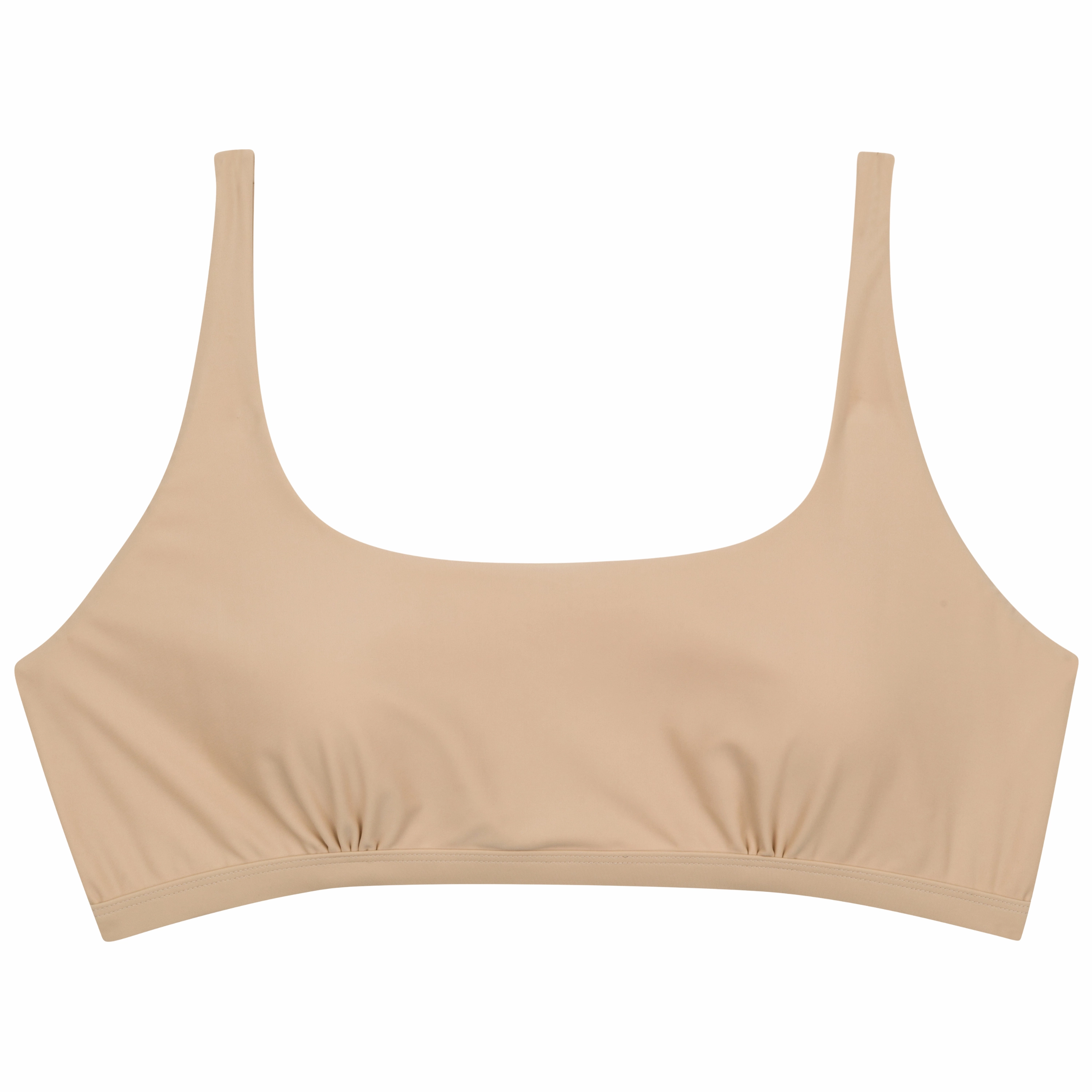 Women's Scoop Neck Bikini Top Plus Size | "Sandy Beach"