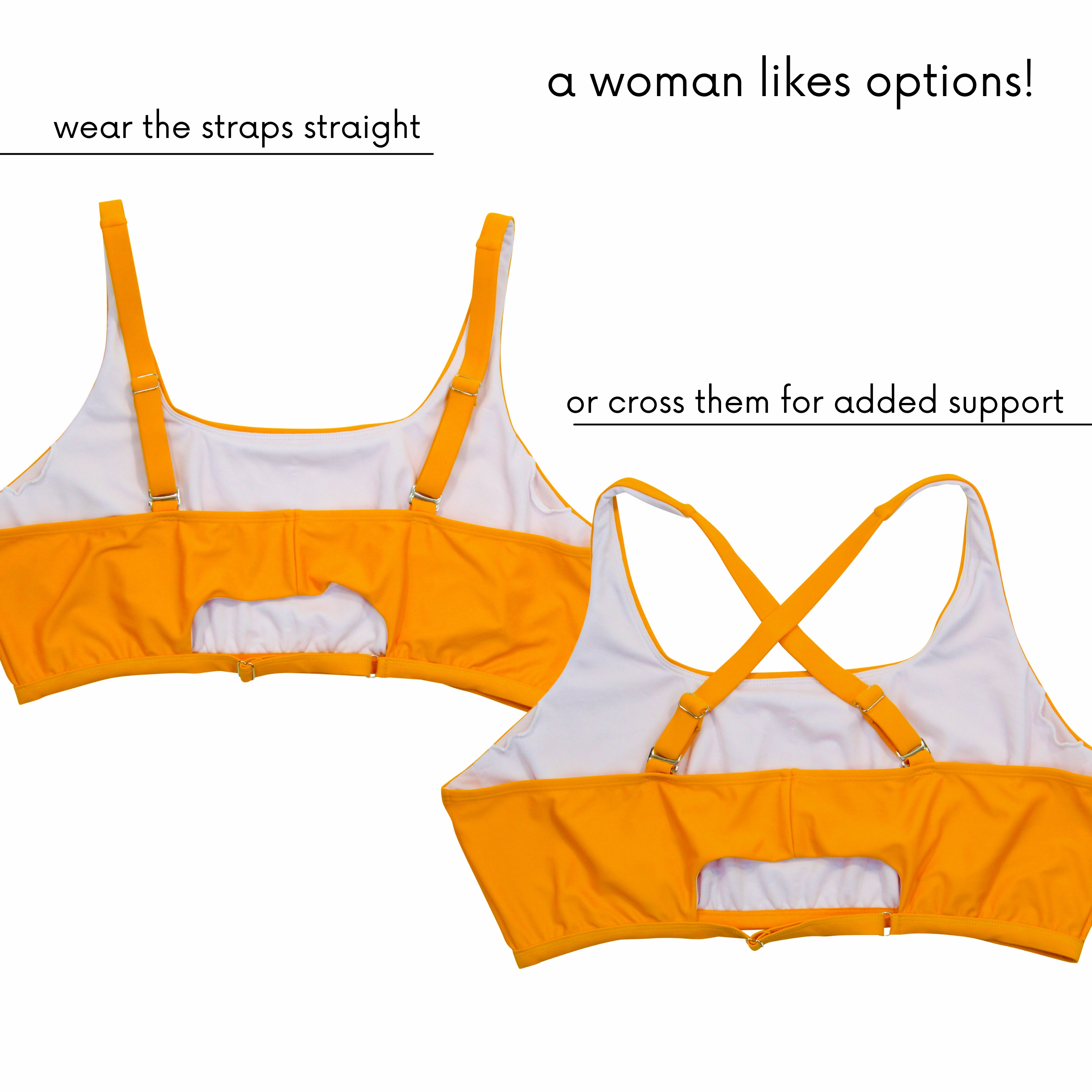 Women's Scoop Neck Bikini Top Plus Size | "Zinnia"