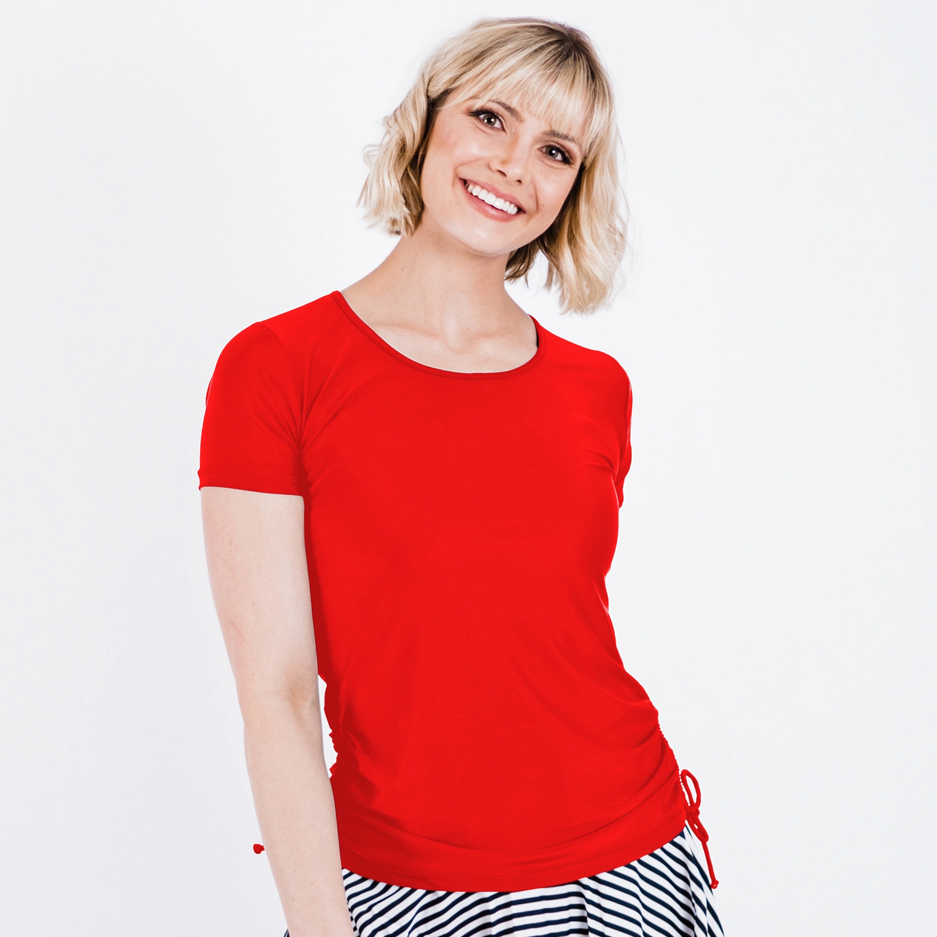 Women's Short Sleeve Adele Swim Top