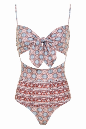 Women's Sienna One Piece Swimsuit In Algarve Blue