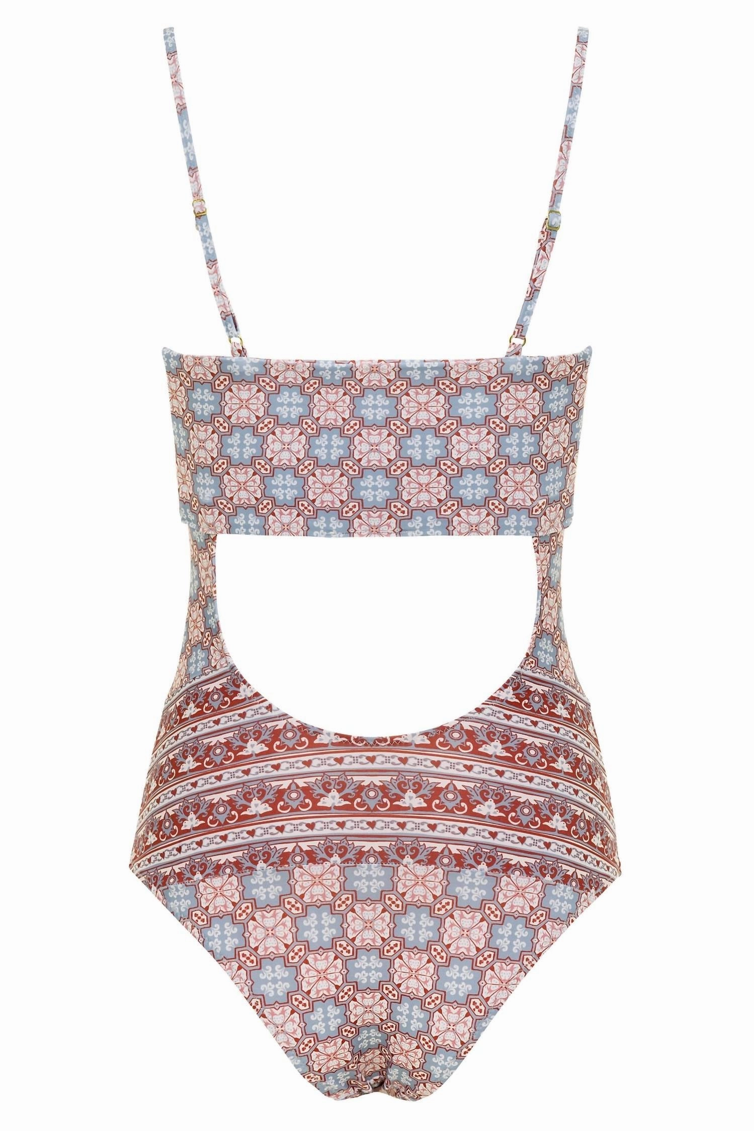Women's Sienna One Piece Swimsuit In Algarve Blue