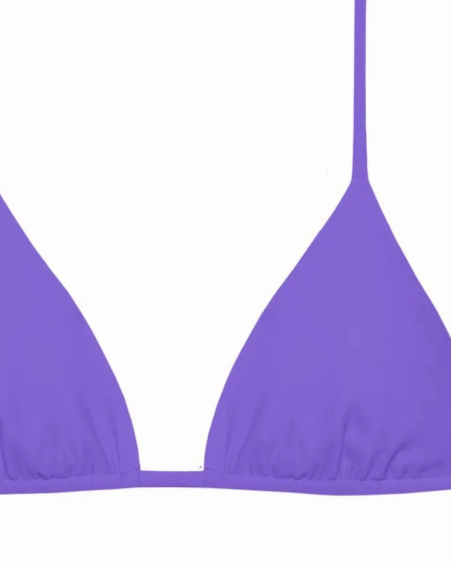Women's Via Adjustable Bikini Top In Iris