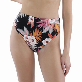 Womens Floral Print Nylon Swim Bottom Separates