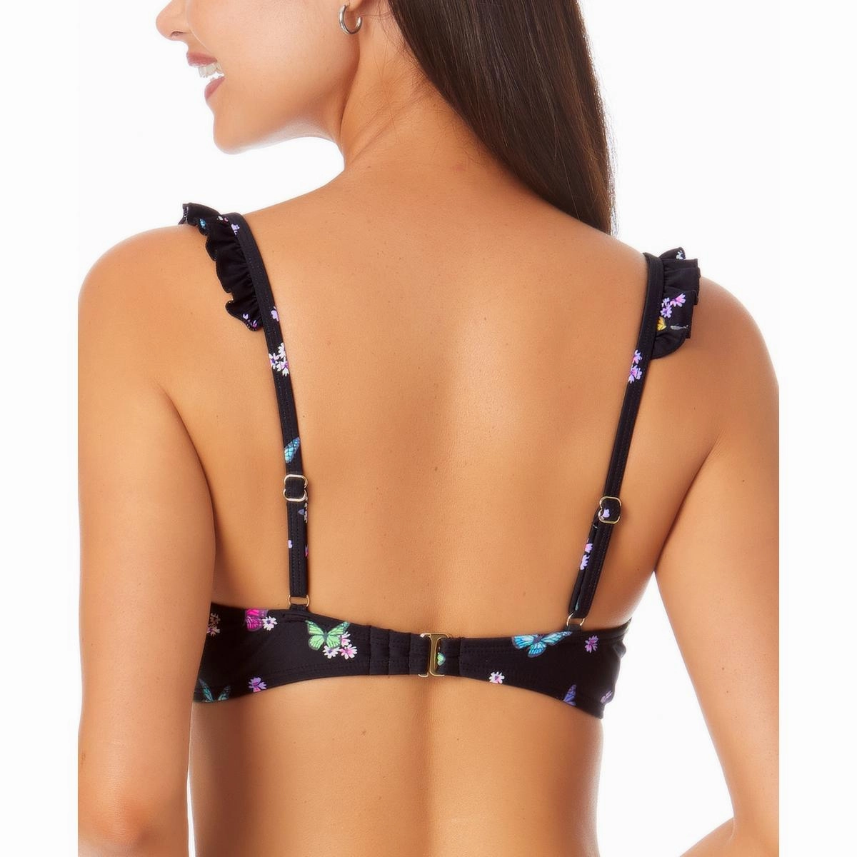 Womens Floral Removable Padding Bikini Swim top