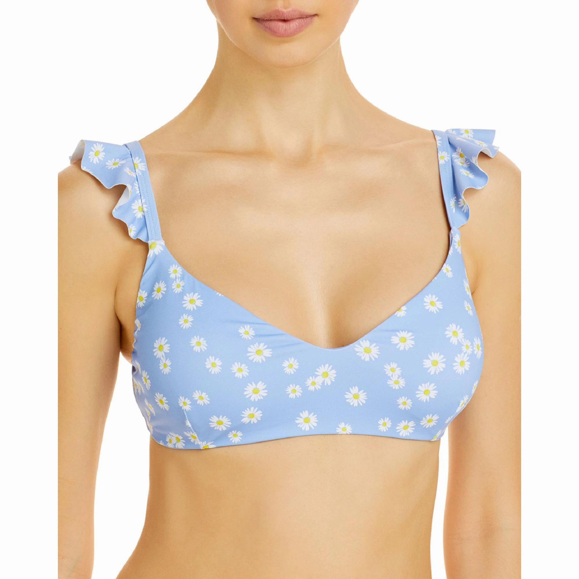 Womens Fringed Thin Strap Bikini Swim Top