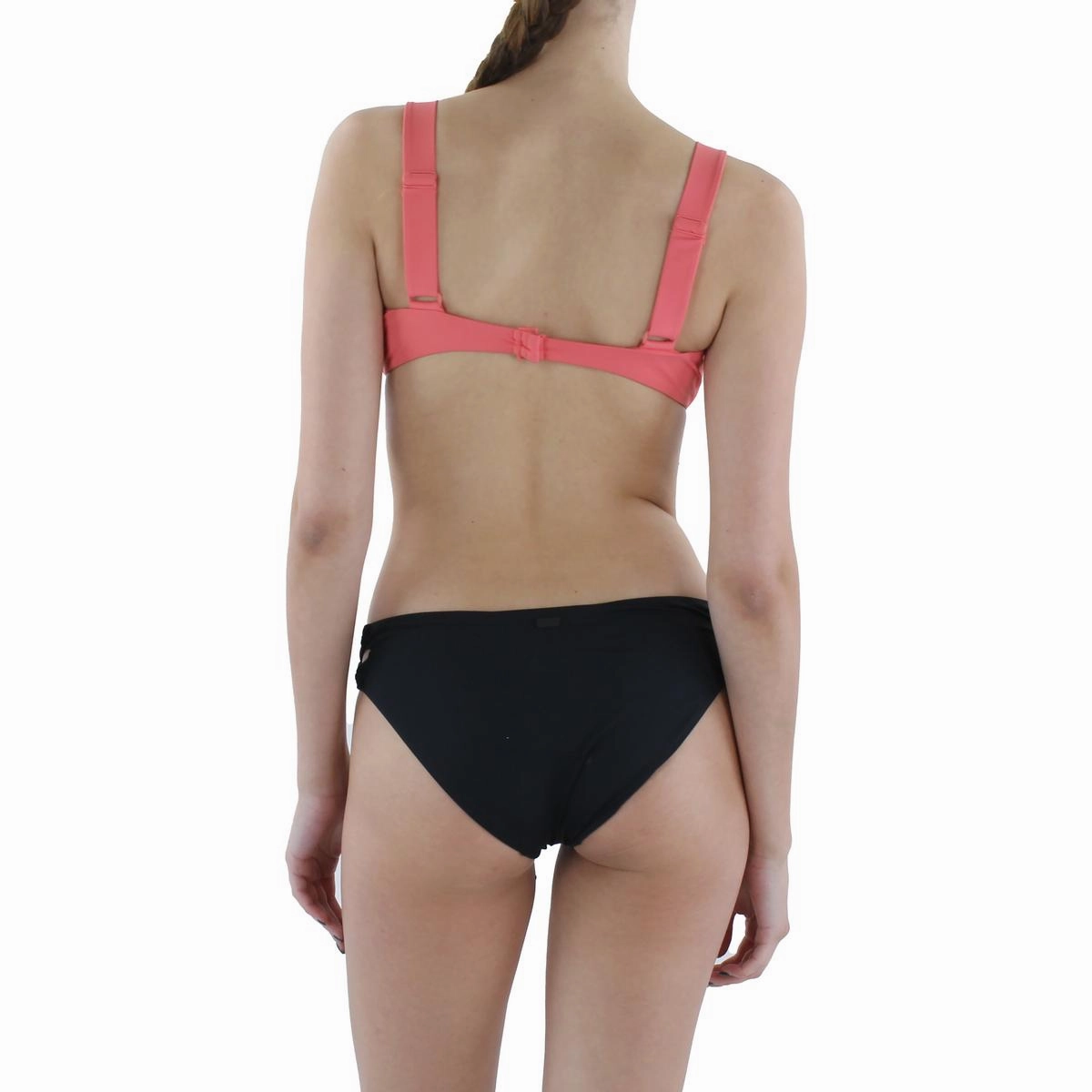 Womens Halter Solid Bikini Swim Top