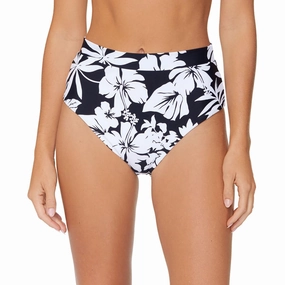 Womens High-Waist Floral Swim Bottom Separates